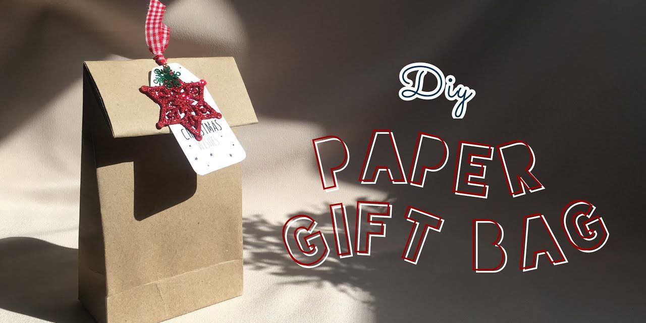 DIY Paper GIFT BAG for Valentine : สอนพับถุงกระดาษใส่ของขวัญวันวาเลนไทน์ วันปีใหม่ & วันเกิด