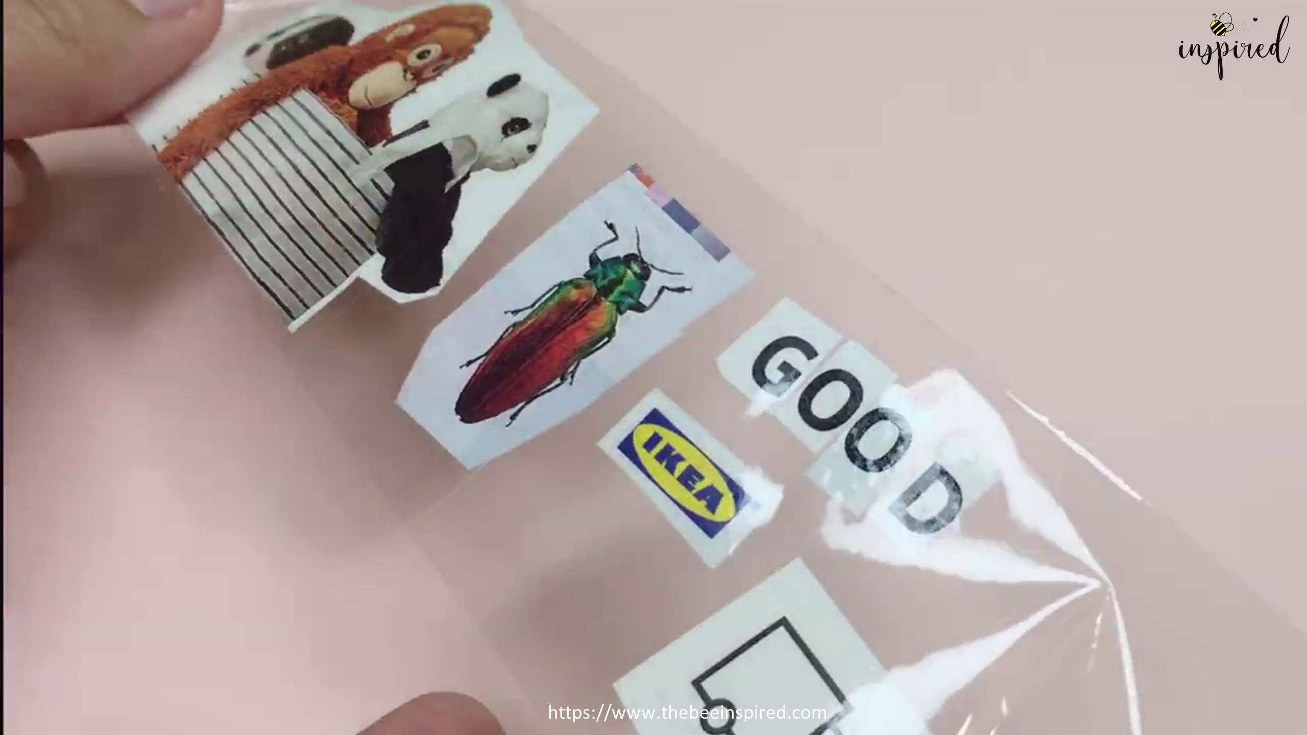 DIY Sticker from Magazine & Clear Tape_7