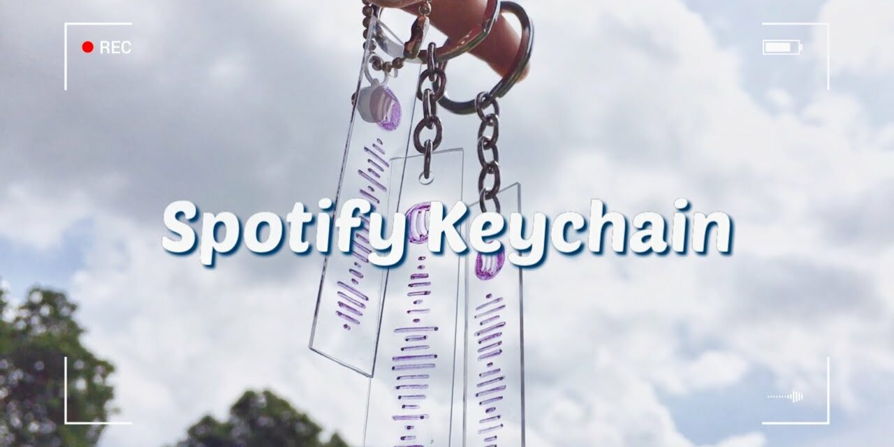 DIY Spotify Keychain (Without Cricut): วิธีทำพวงกุญแจโค้ดเพลง SPOTIFY ของขวัญง่ายๆ ทำให้แฟน