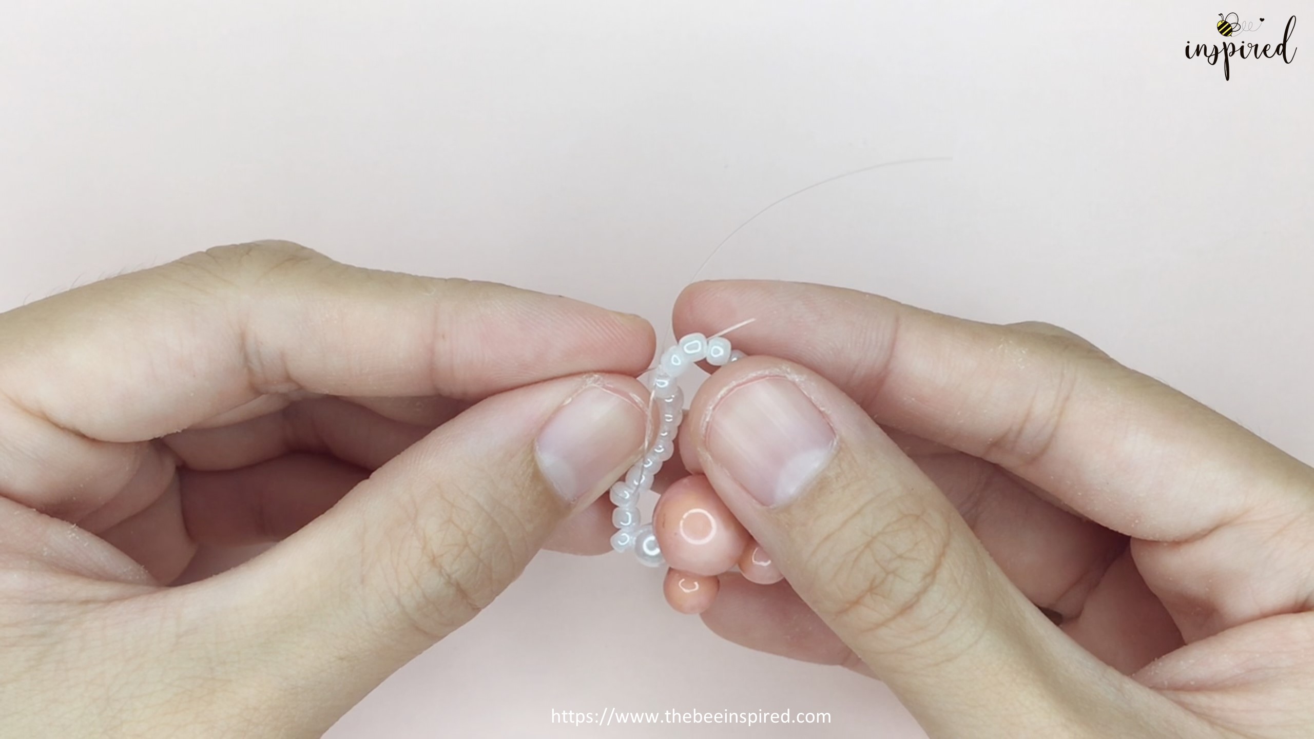 วิธีทำแหวนลูกปัดมิกกี้เมาส์ง่ายๆ สไตล์เกาหลี - How to Make Mickey Mouse Beaded Ring_11