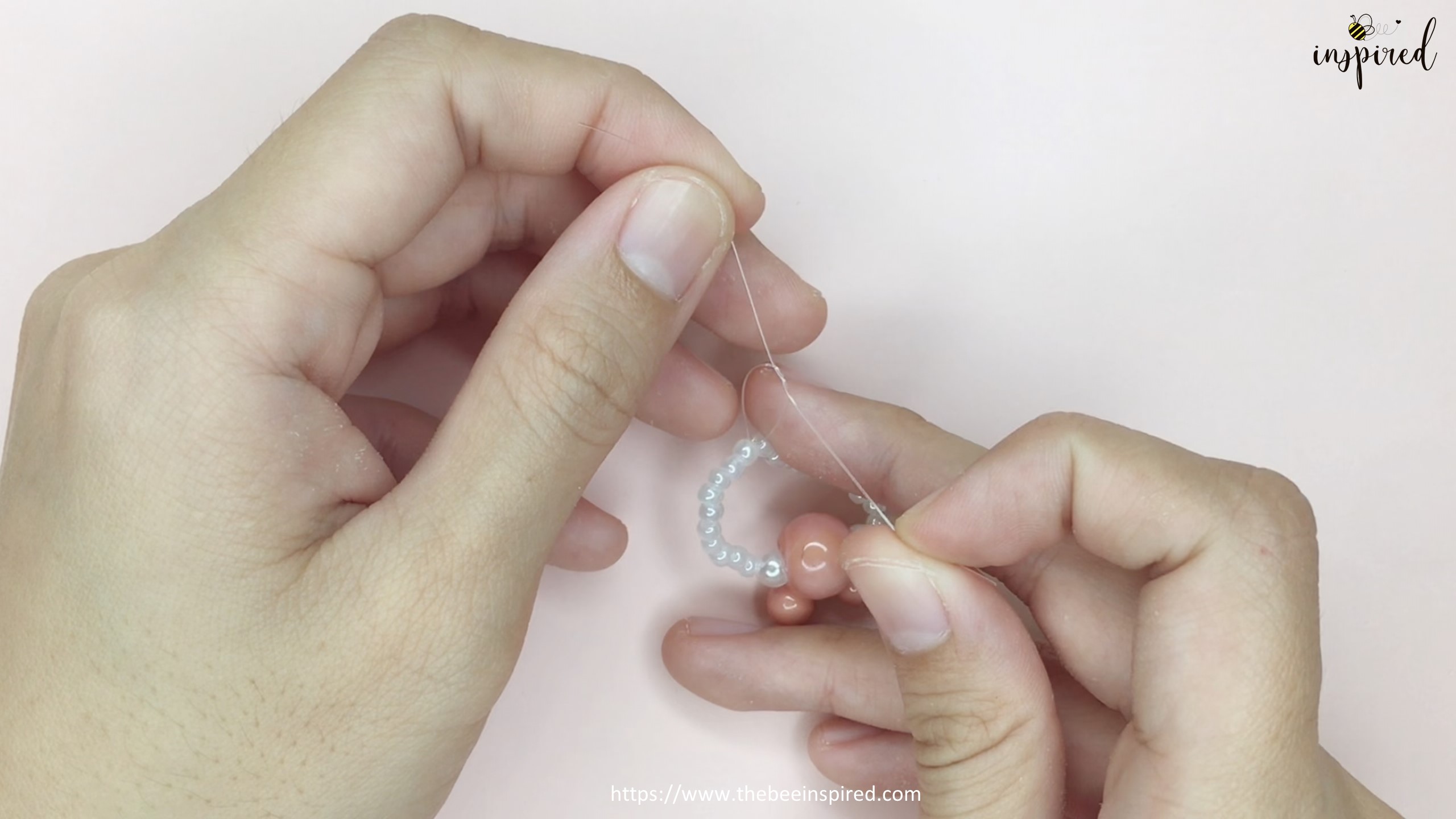 วิธีทำแหวนลูกปัดมิกกี้เมาส์ง่ายๆ สไตล์เกาหลี - How to Make Mickey Mouse Beaded Ring_9