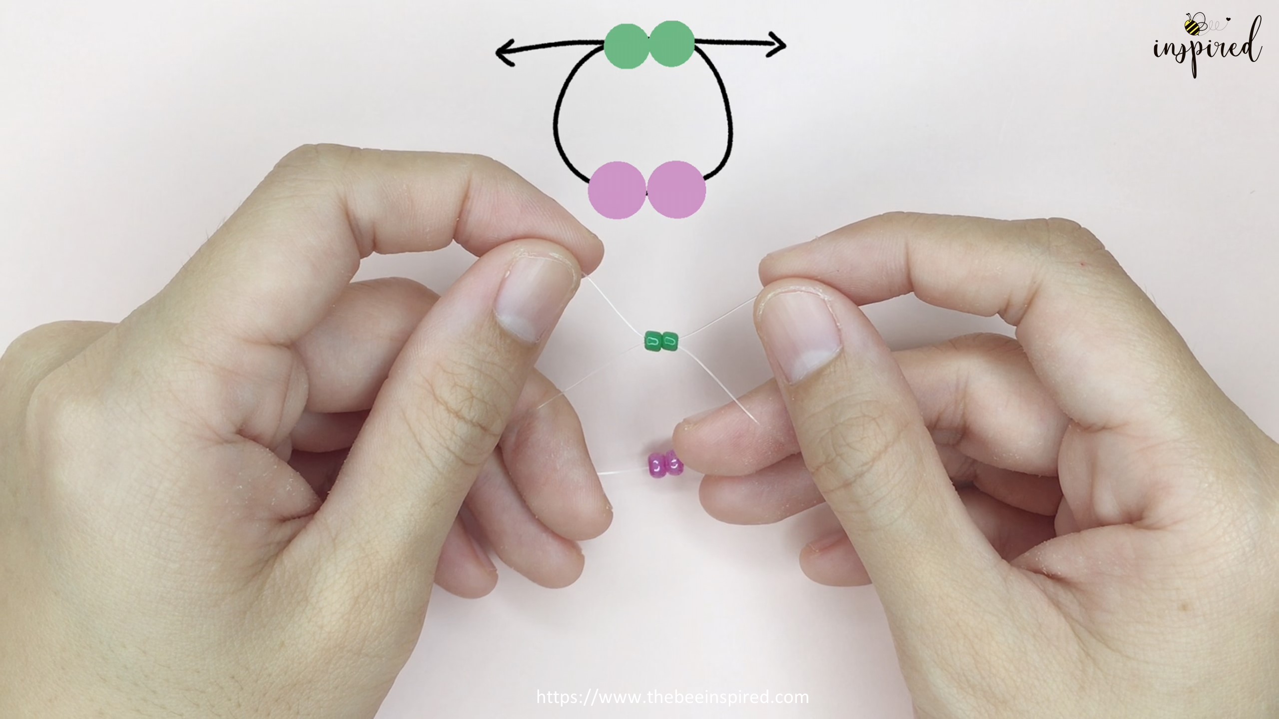 วิธีทำแหวนลูกปัดเชอร์รี่ง่ายๆ สไตล์เกาหลี - How to Make Cherry Beaded Ring_3