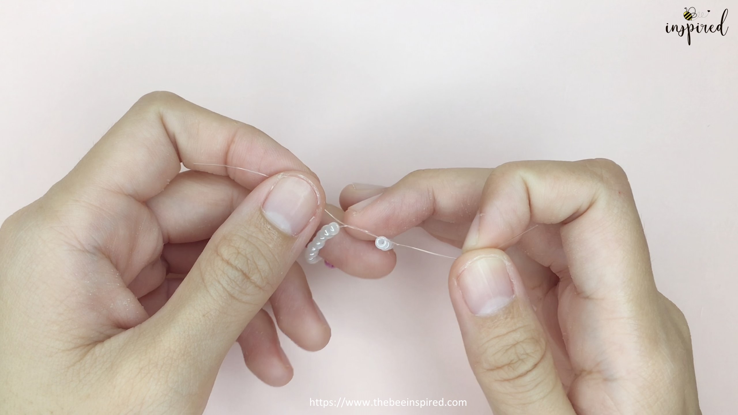 วิธีทำแหวนลูกปัดเชอร์รี่ง่ายๆ สไตล์เกาหลี - How to Make Cherry Beaded Ring_7