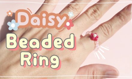 How to Make Daisy Flower Beaded Ring: วิธีร้อยแหวนลูกปัดดอกไม้ DAISY ง่ายๆ สไตล์เกาหลี