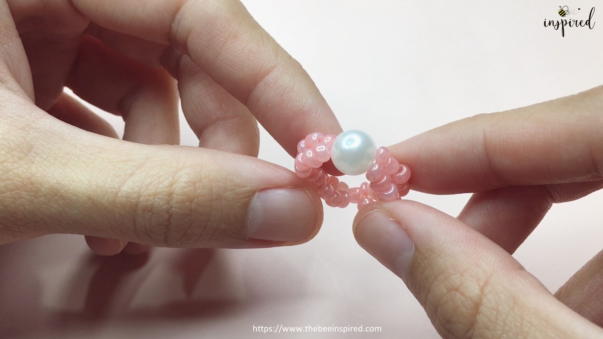 Easy DIY Beaded Ring วิธีทำแหวนลูกปัดง่ายๆ สไตล์เกาหลี_19