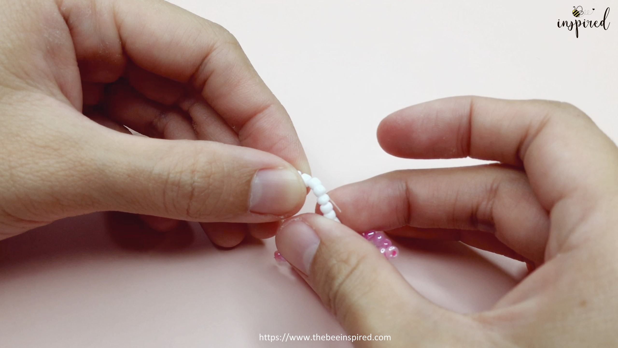 How to Make Bowknot Ribbon Beaded Ring_18