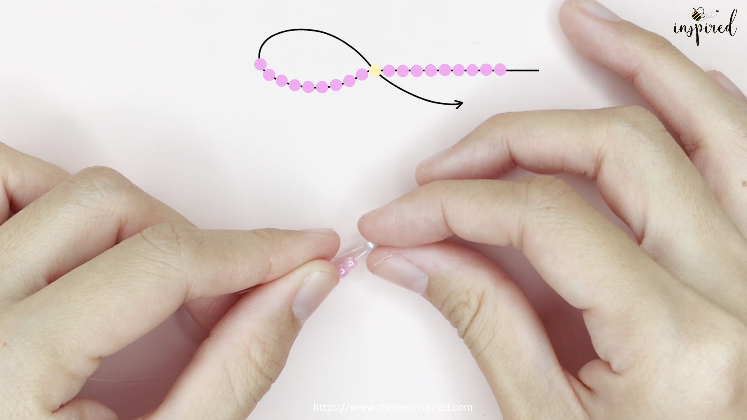 How to Make Bowknot Ribbon Beaded Ring_5
