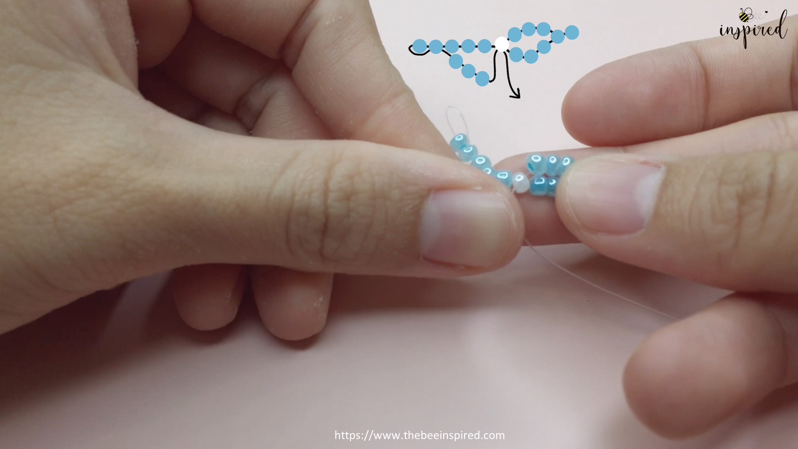 How to Make Butterfly Beaded Ring_18