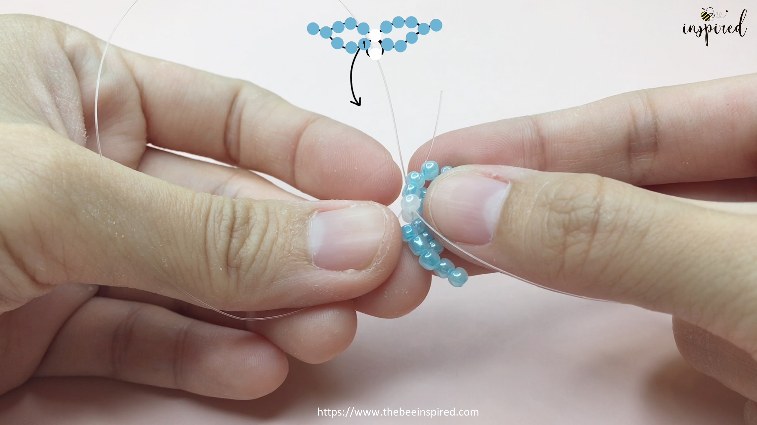 How to Make Butterfly Beaded Ring_23
