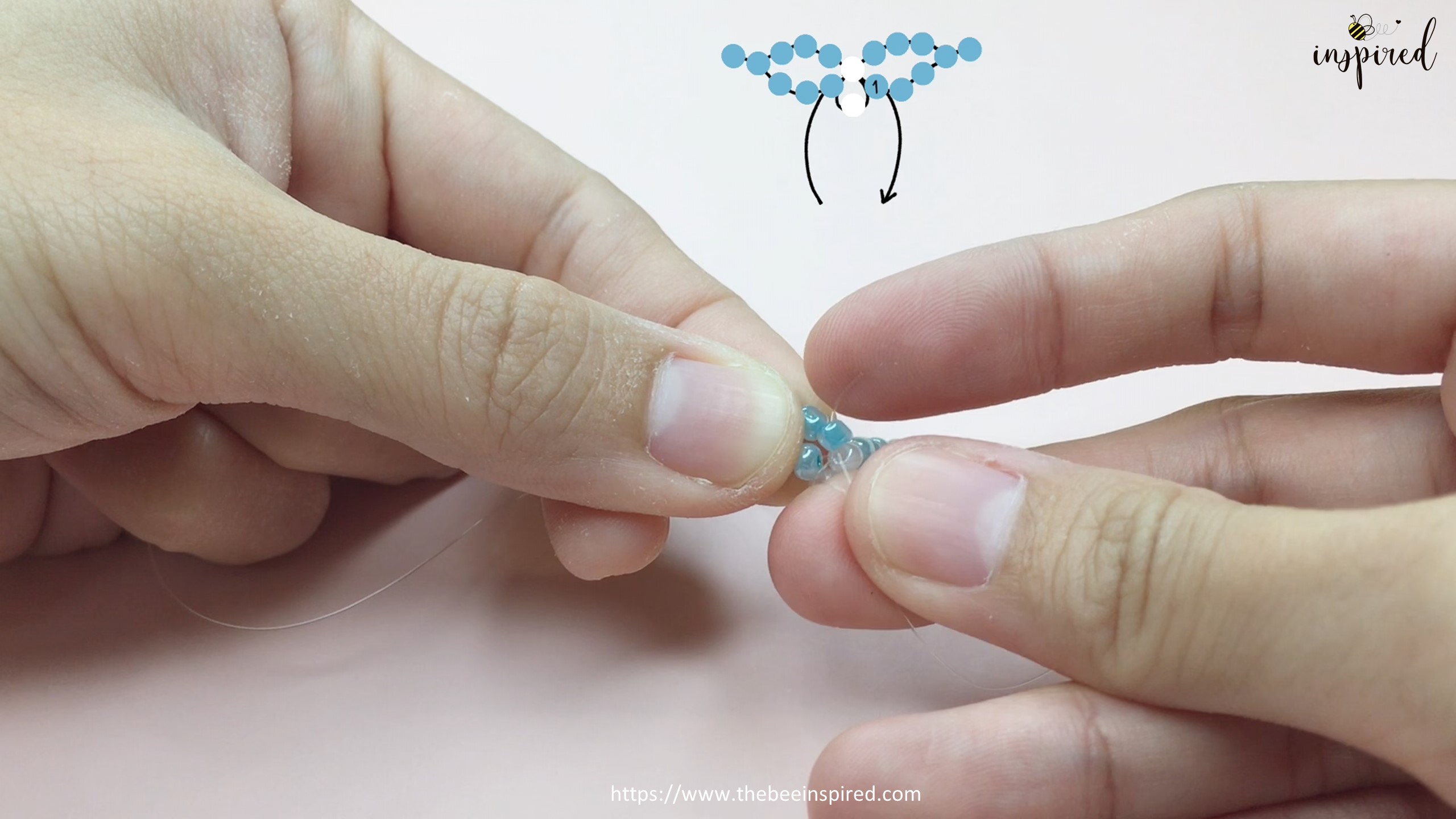 How to Make Butterfly Beaded Ring_24