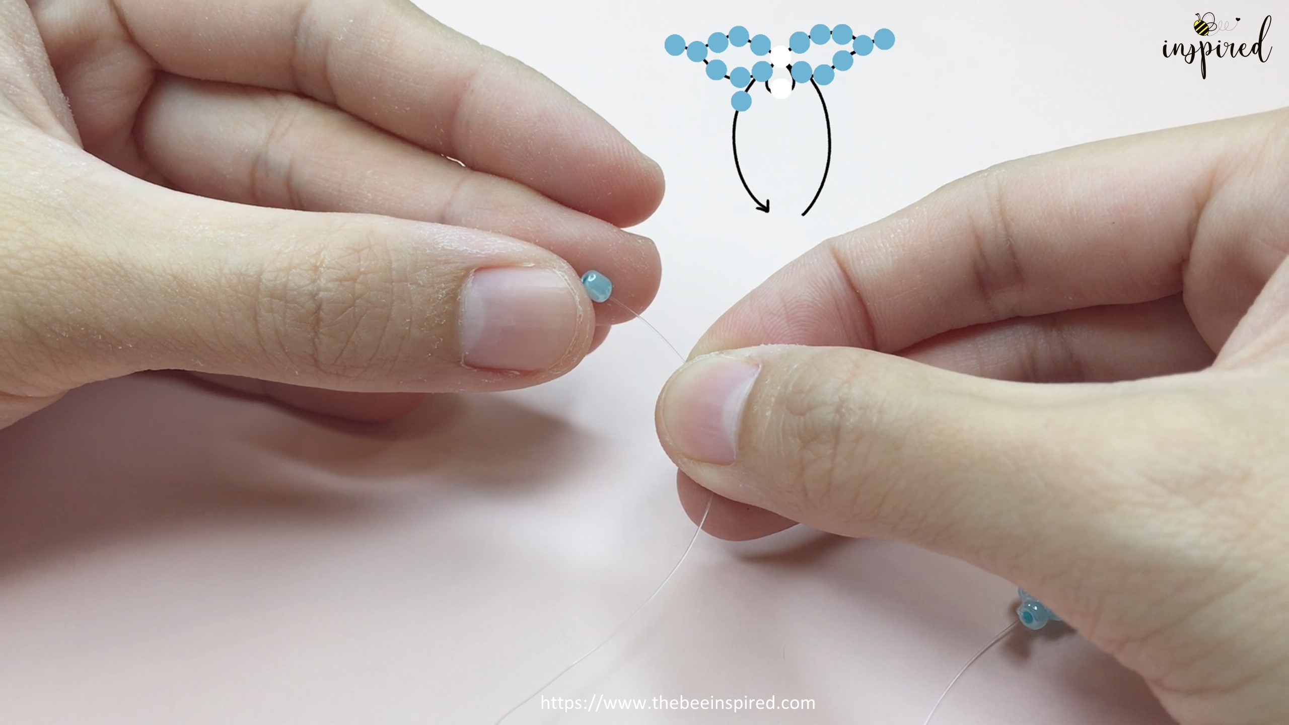 How to Make Butterfly Beaded Ring_26