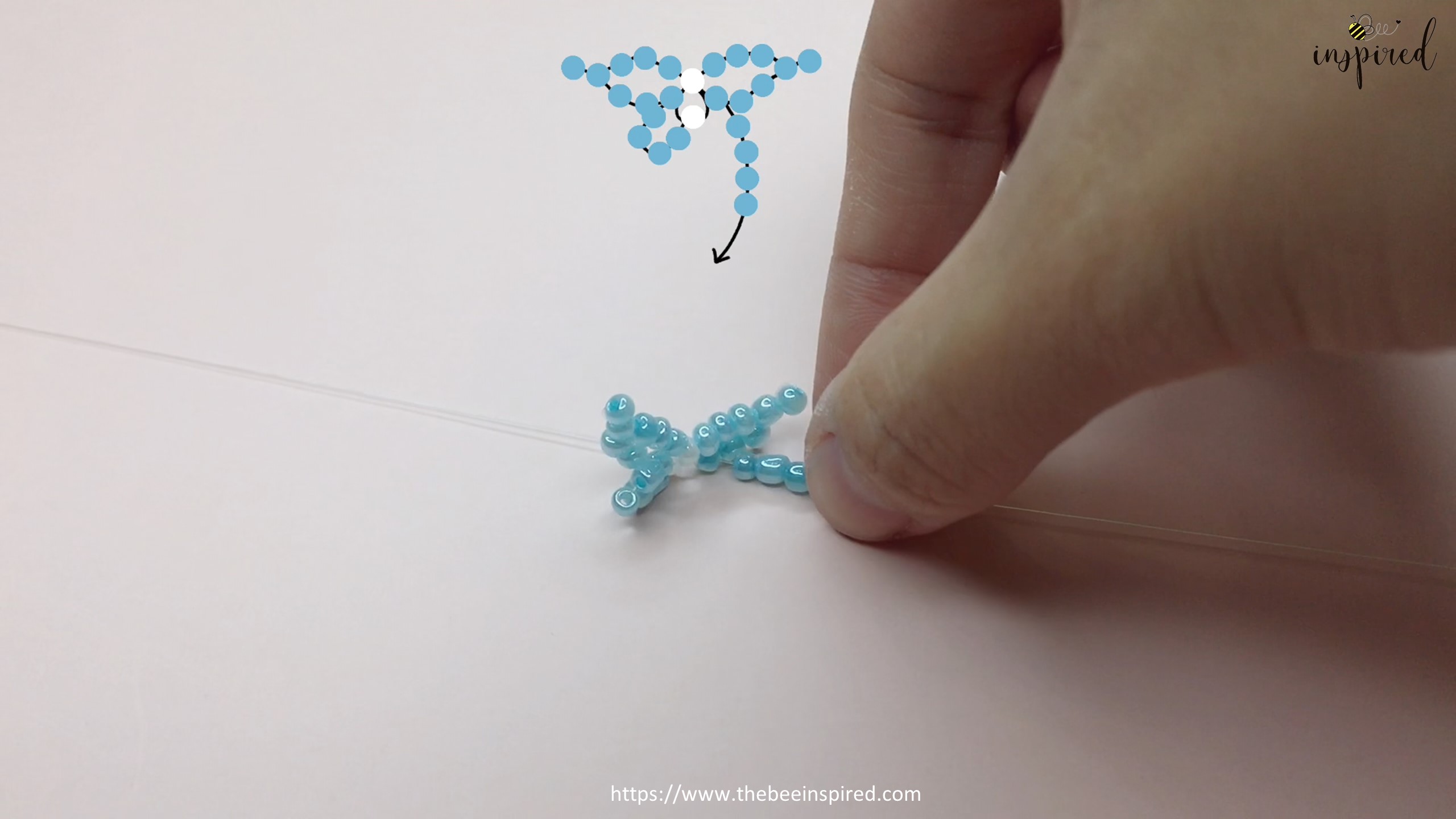 How to Make Butterfly Beaded Ring_30