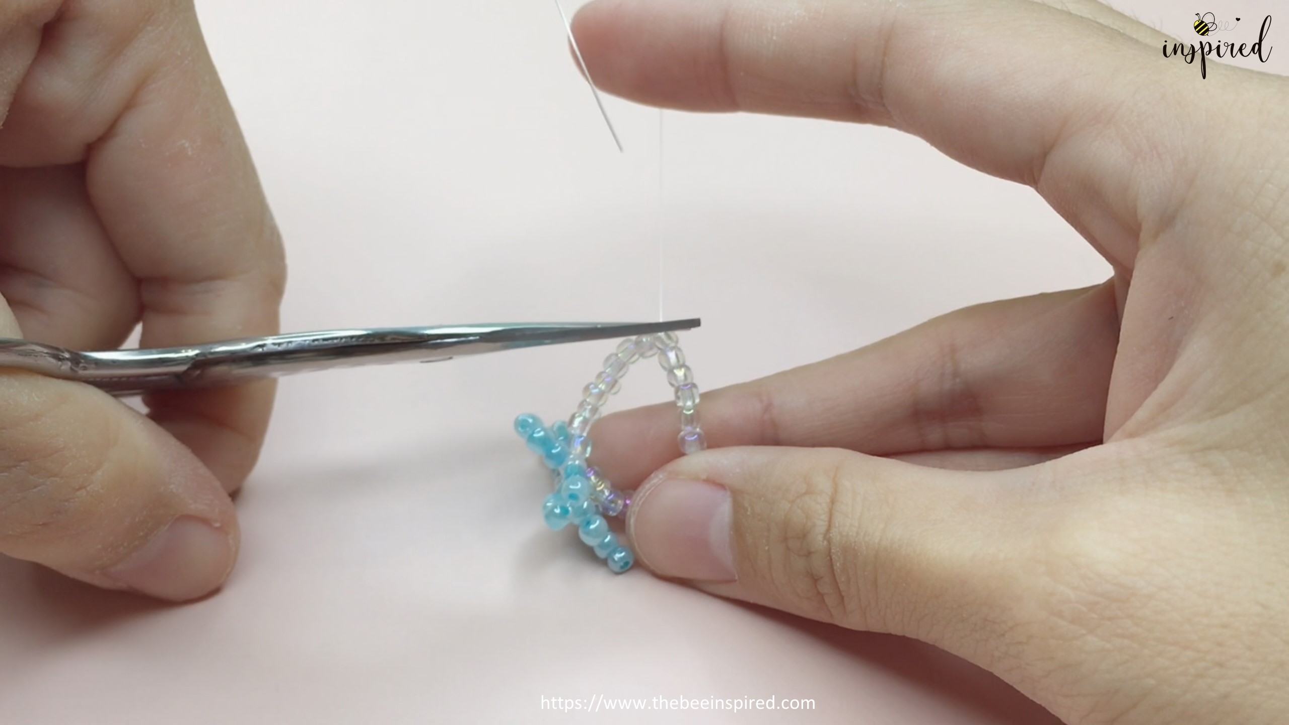 How to Make Butterfly Beaded Ring_39