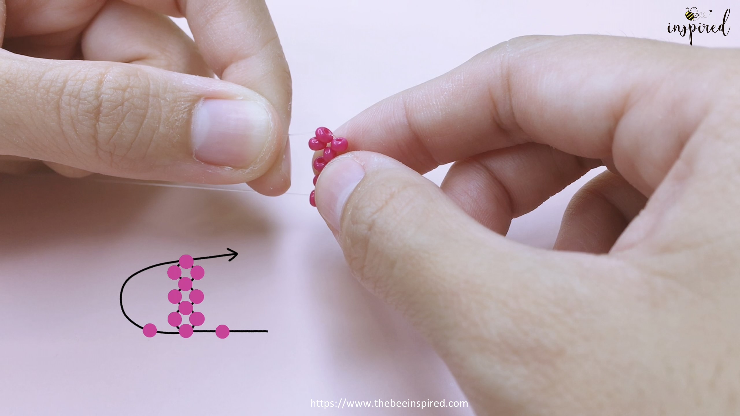 How to Make Cherry Beaded Ring_16