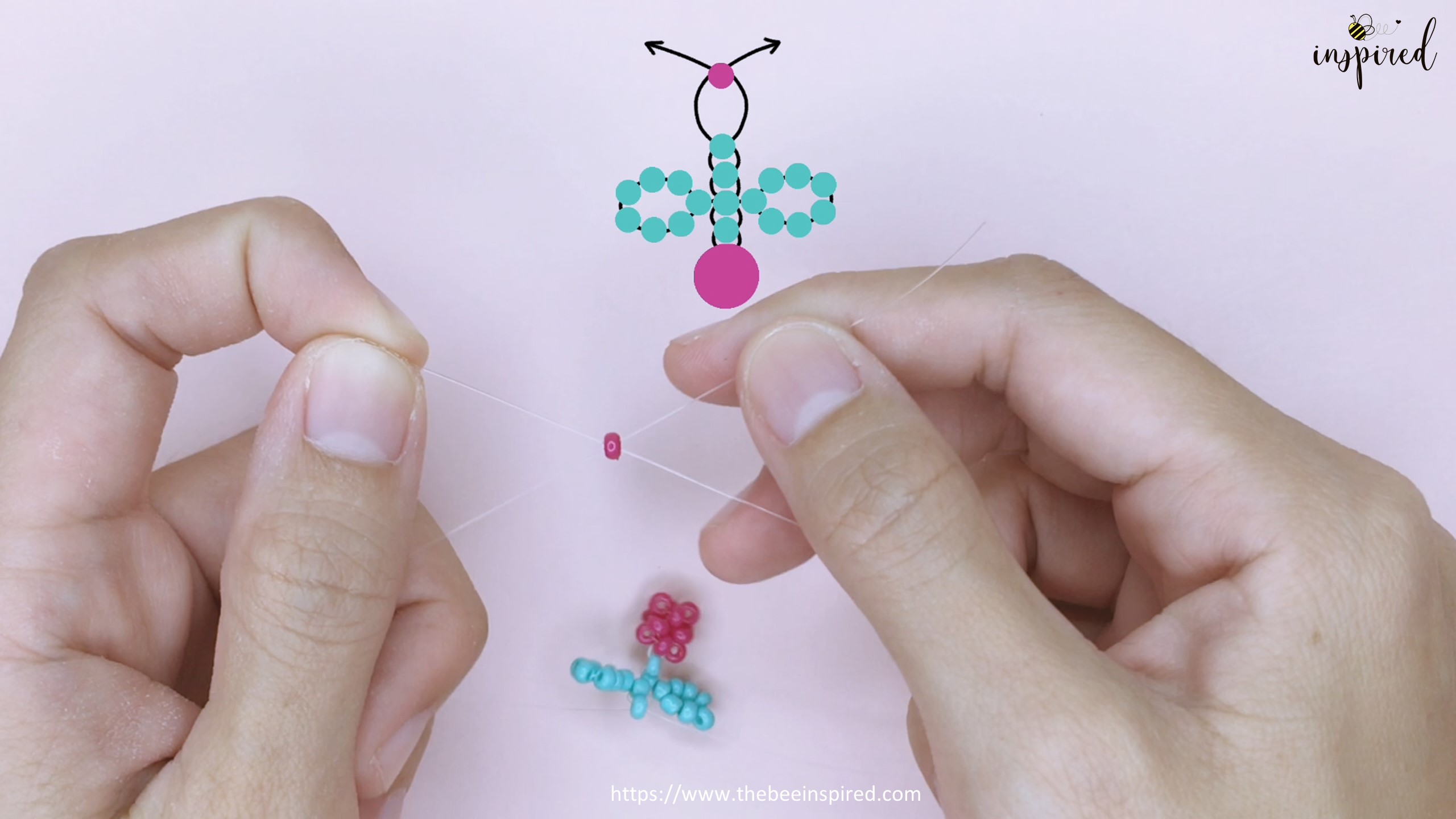 How to Make Cherry Beaded Ring_29