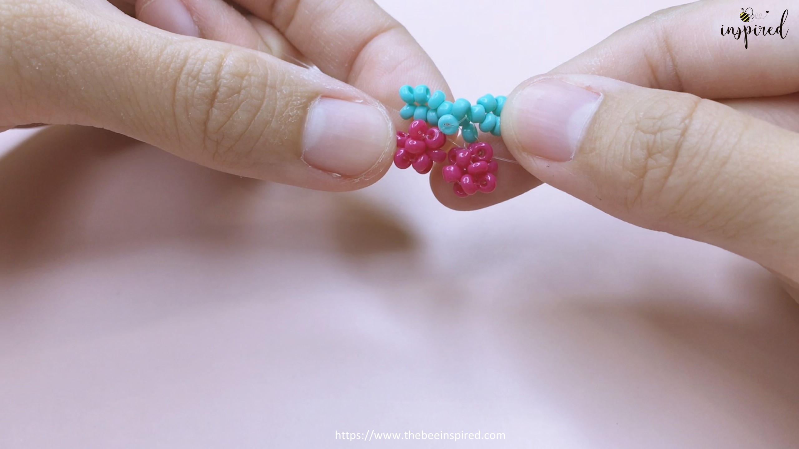 How to Make Cherry Beaded Ring_44