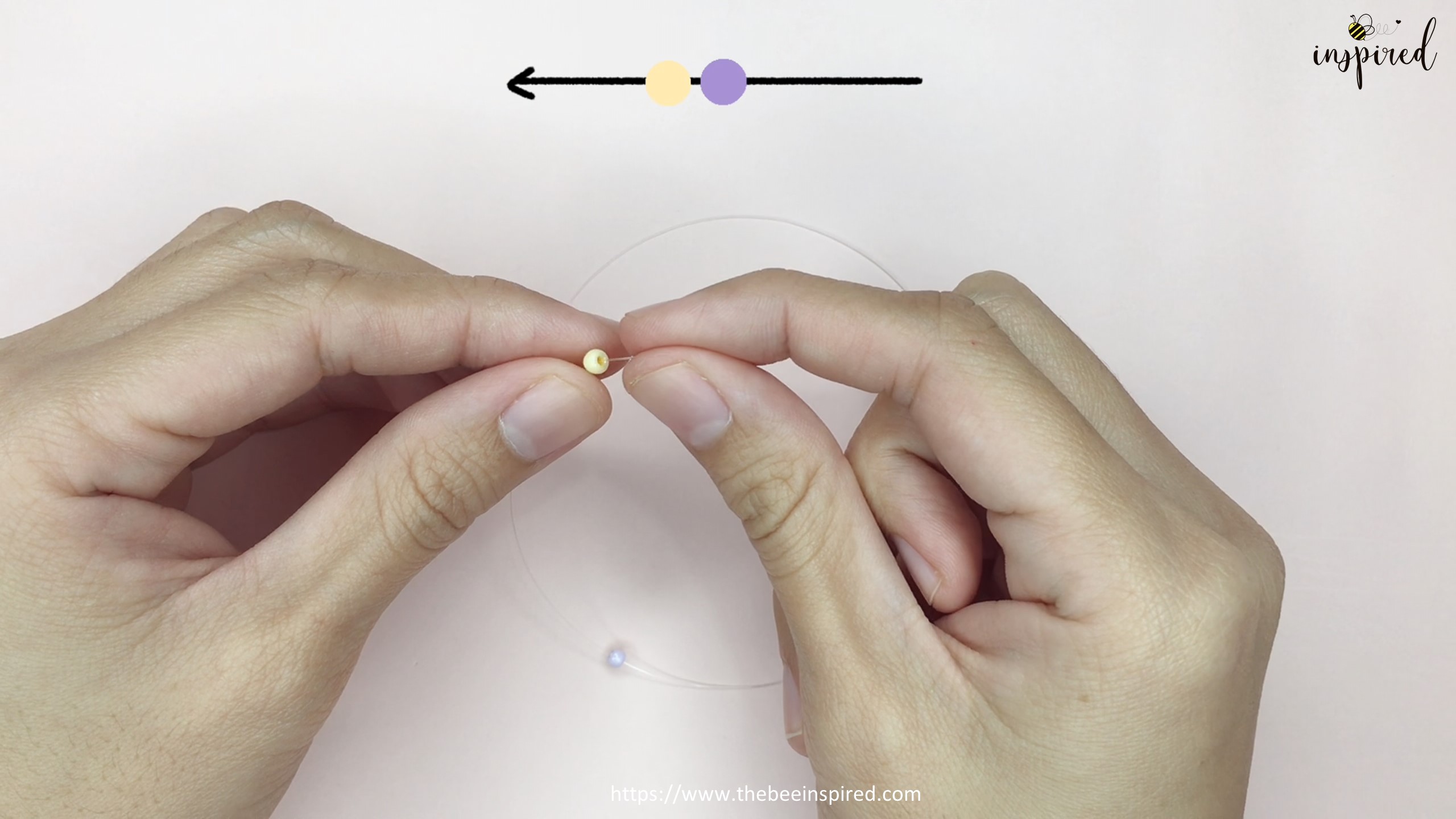 วิธีร้อยแหวนลูกปัดง่ายๆ สไตล์เกาหลี - How to Make Beaded Ring_2