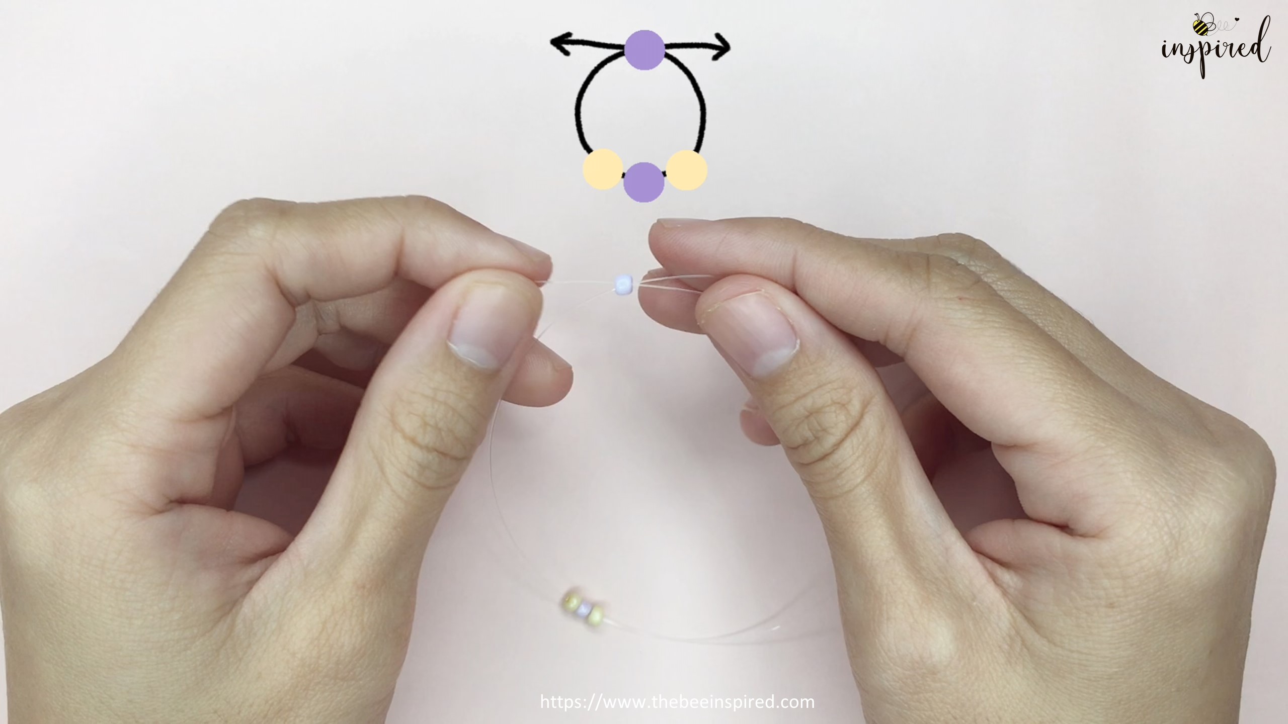 วิธีร้อยแหวนลูกปัดง่ายๆ สไตล์เกาหลี - How to Make Beaded Ring_6