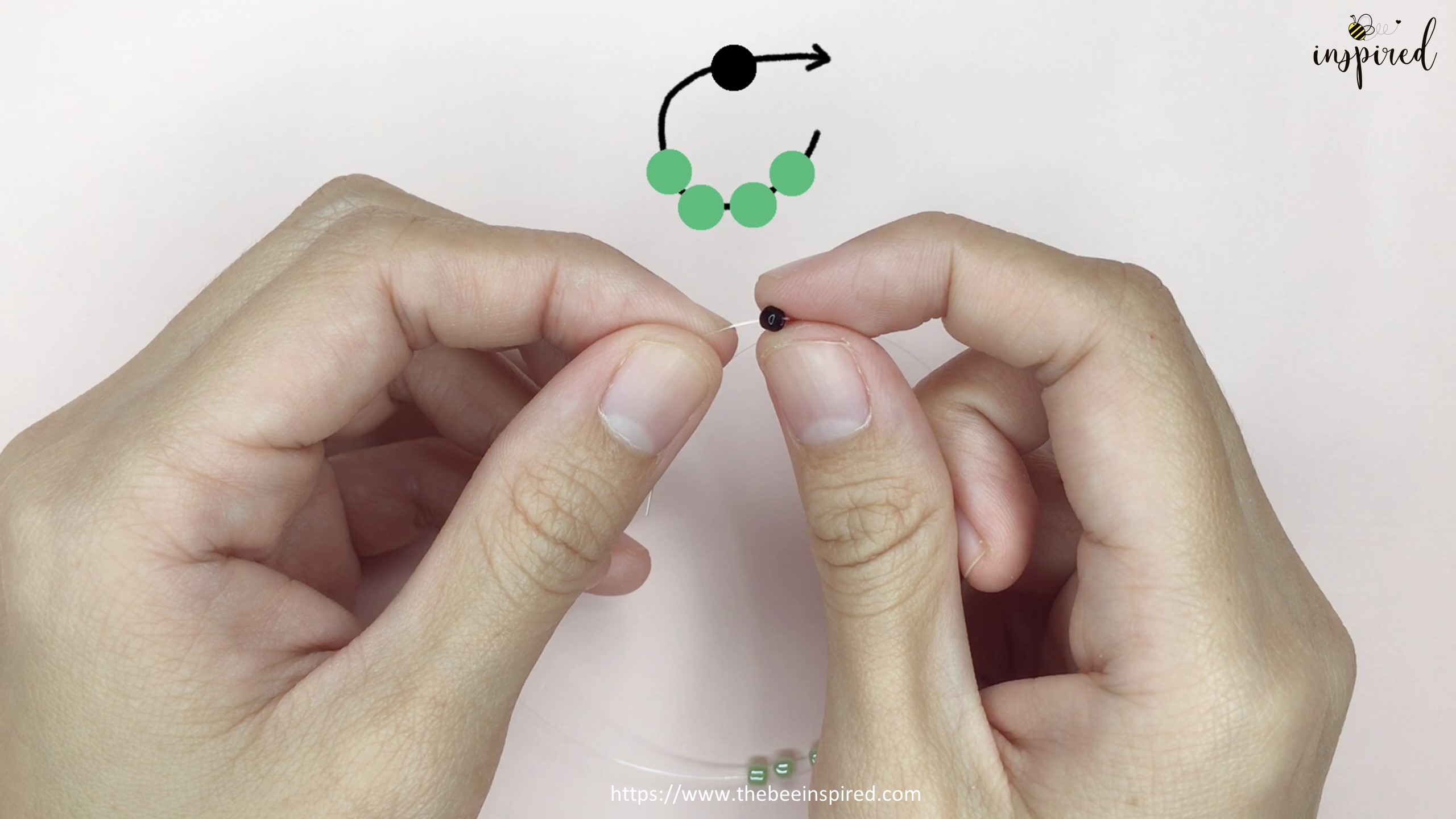 สอนร้อยแหวนลูกปัดลายกบ Kero ทำง่ายๆ สไตล์เกาหลี - How to Make Kero Frog Beaded Ring_4
