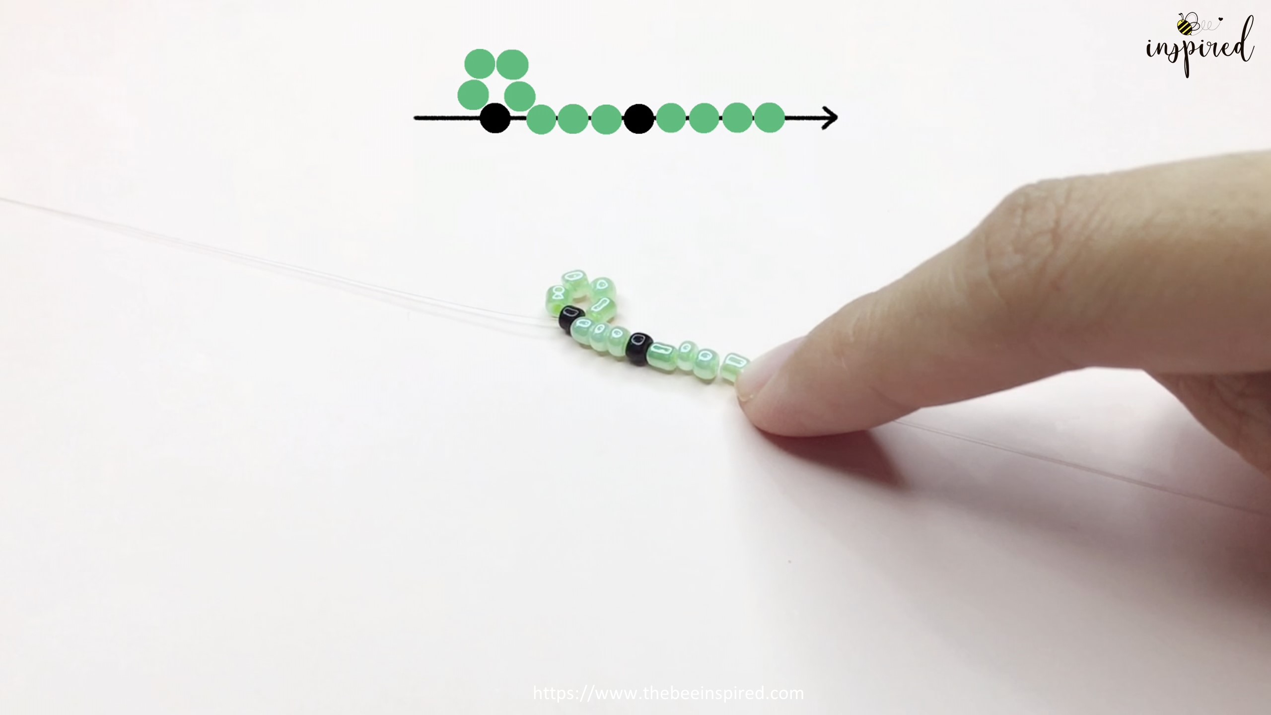 สอนร้อยแหวนลูกปัดลายกบ Kero ทำง่ายๆ สไตล์เกาหลี - How to Make Kero Frog Beaded Ring_6