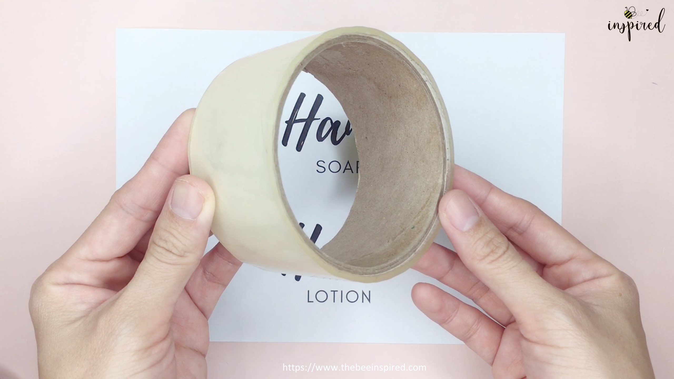 DIY Sticker Labels Hack with Packaging Tape and Paper_2