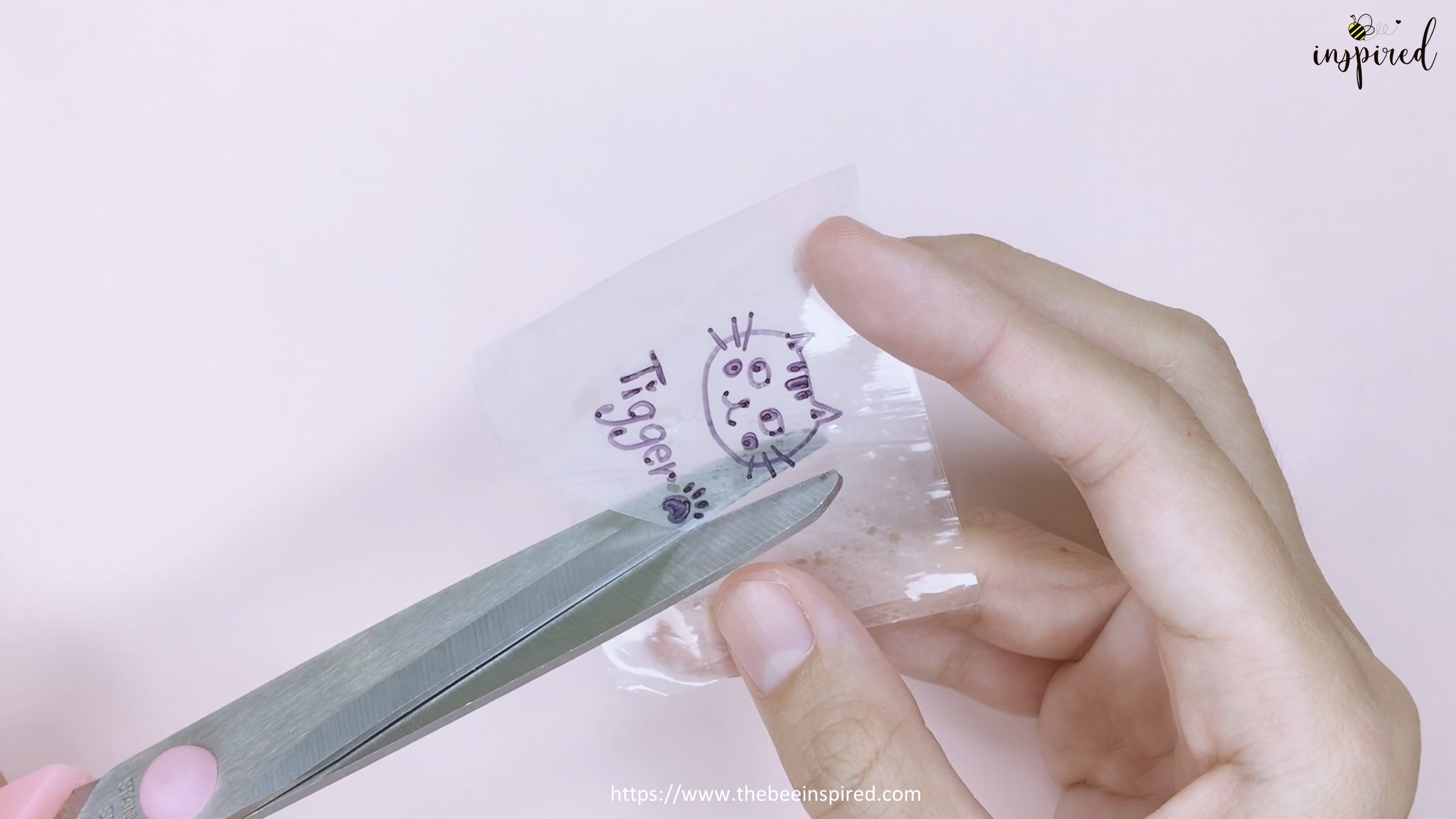 How to Make Clear Sticker from My Drawing with Packaging Tape_17
