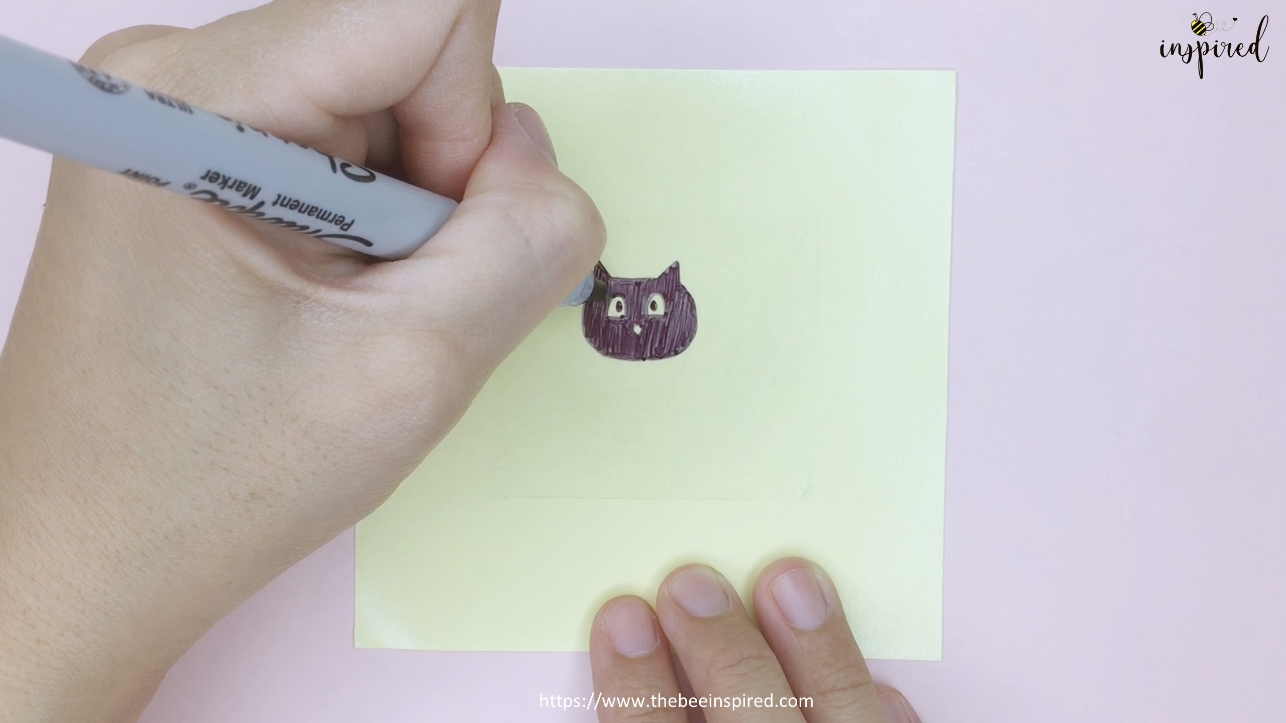 How to Make Clear Sticker from My Drawing with Packaging Tape_3
