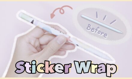 DIY Apple Pencil Skin Sticker Wrap: สอนทำสติ๊กเกอร์ติดปากกาไอแพดง่ายๆ ด้วยเทปใส