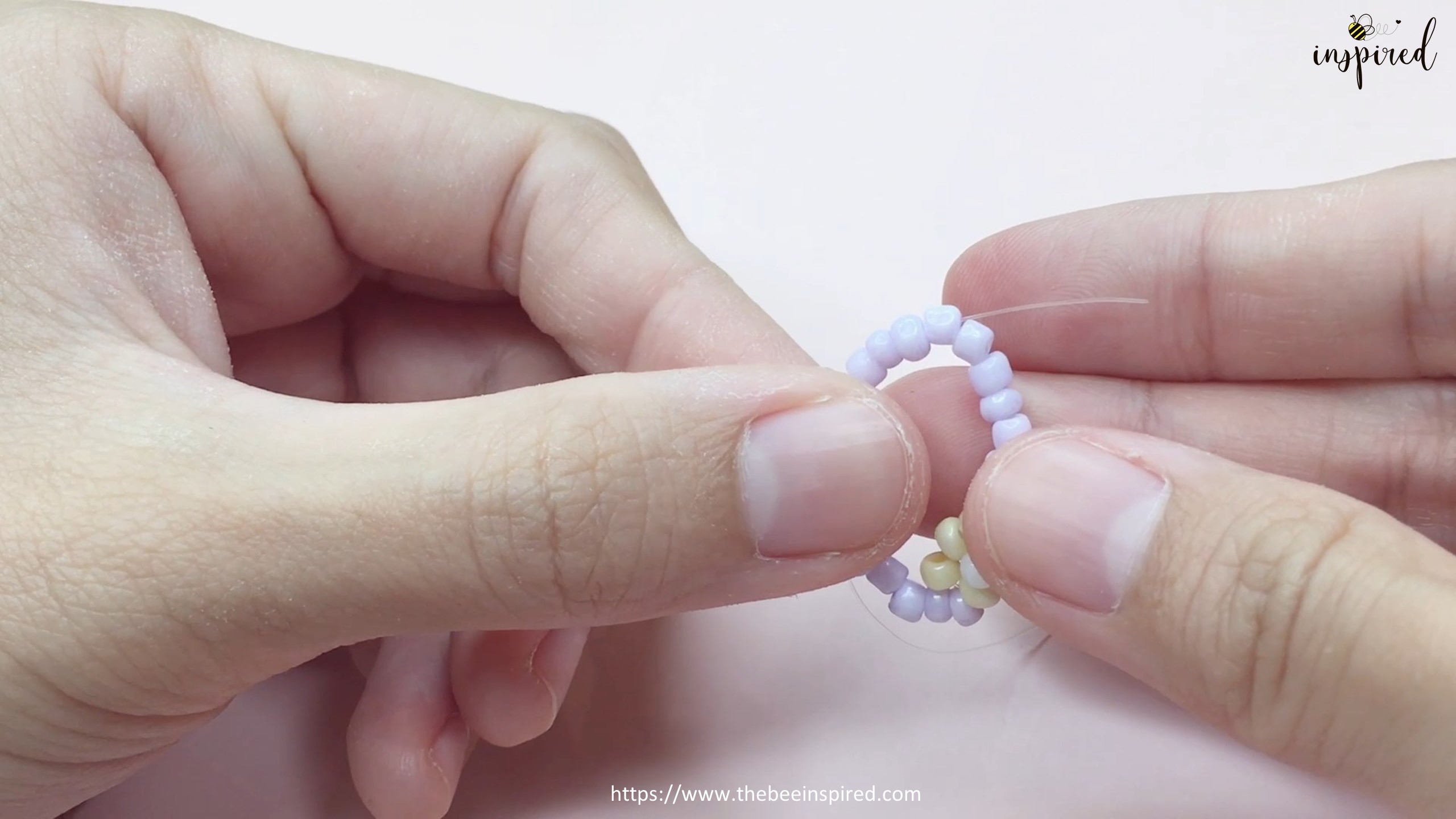How to Make Daisy Flower Beaded Ring-3_13