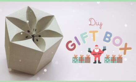 DIY Flower Top Paper Gift Box Packaging: วิธีห่อของขวัญ วิธีทำกล่องของขวัญต้อนรับวันปีใหม่