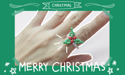 How to Make Mistletoe Beaded Ring for Christmas: สอนร้อยแหวนลูกปัดตอนรับวันปีใหม่แบบง่ายๆ
