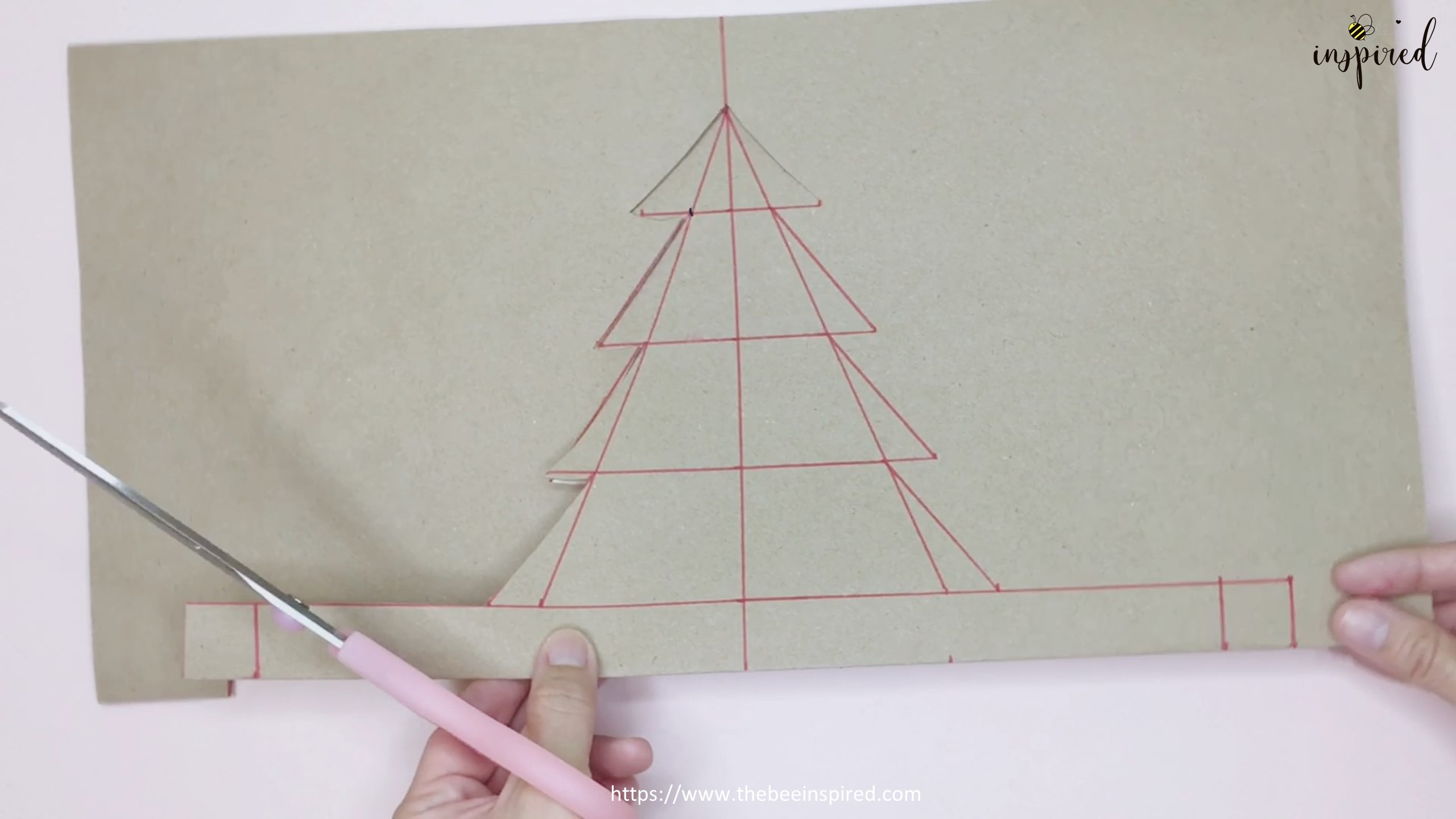 DIY Christmas Tree Paper Gift Box Packaging_14