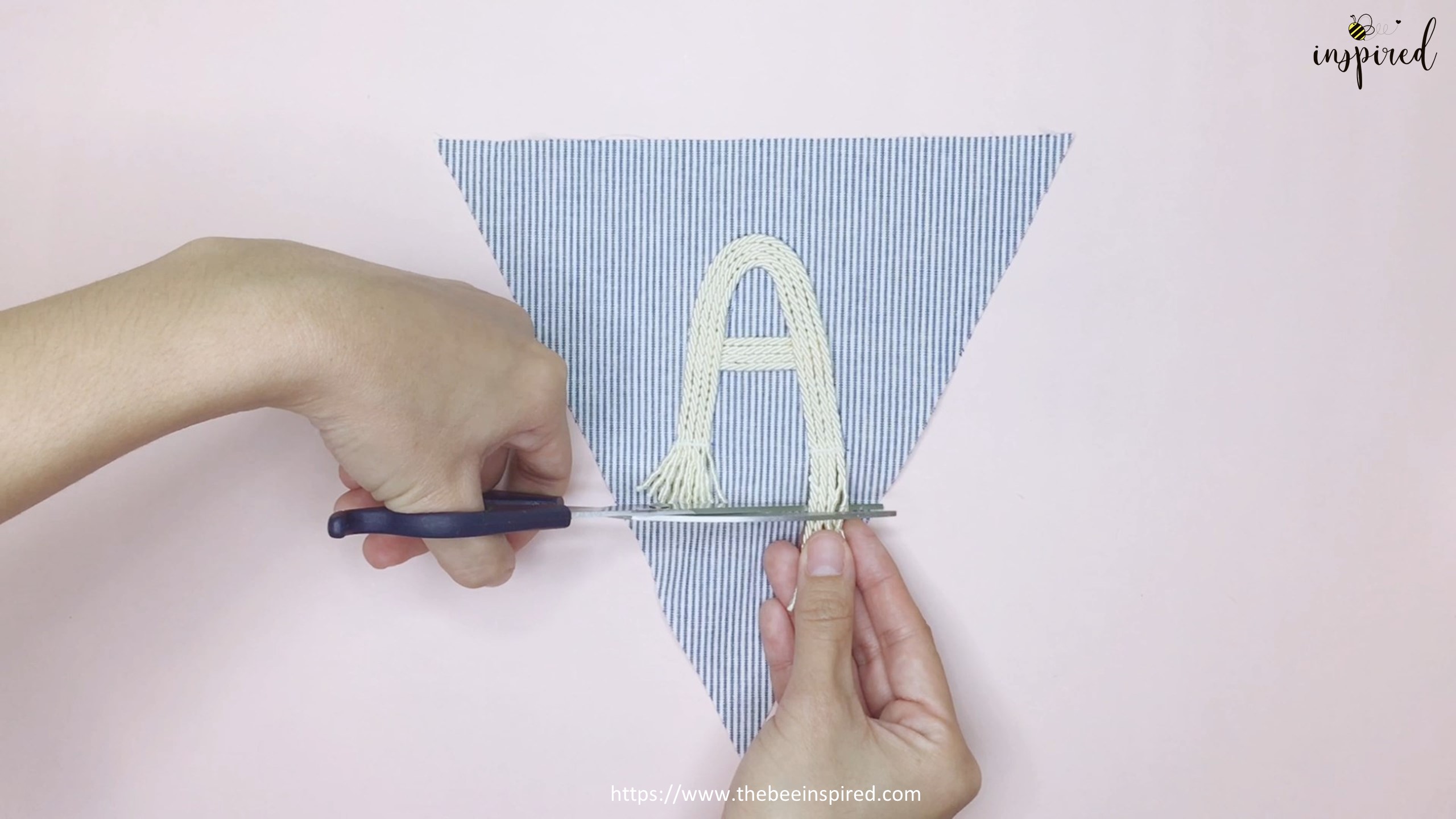 DIY How to Make Name Banner for Room Decor_27