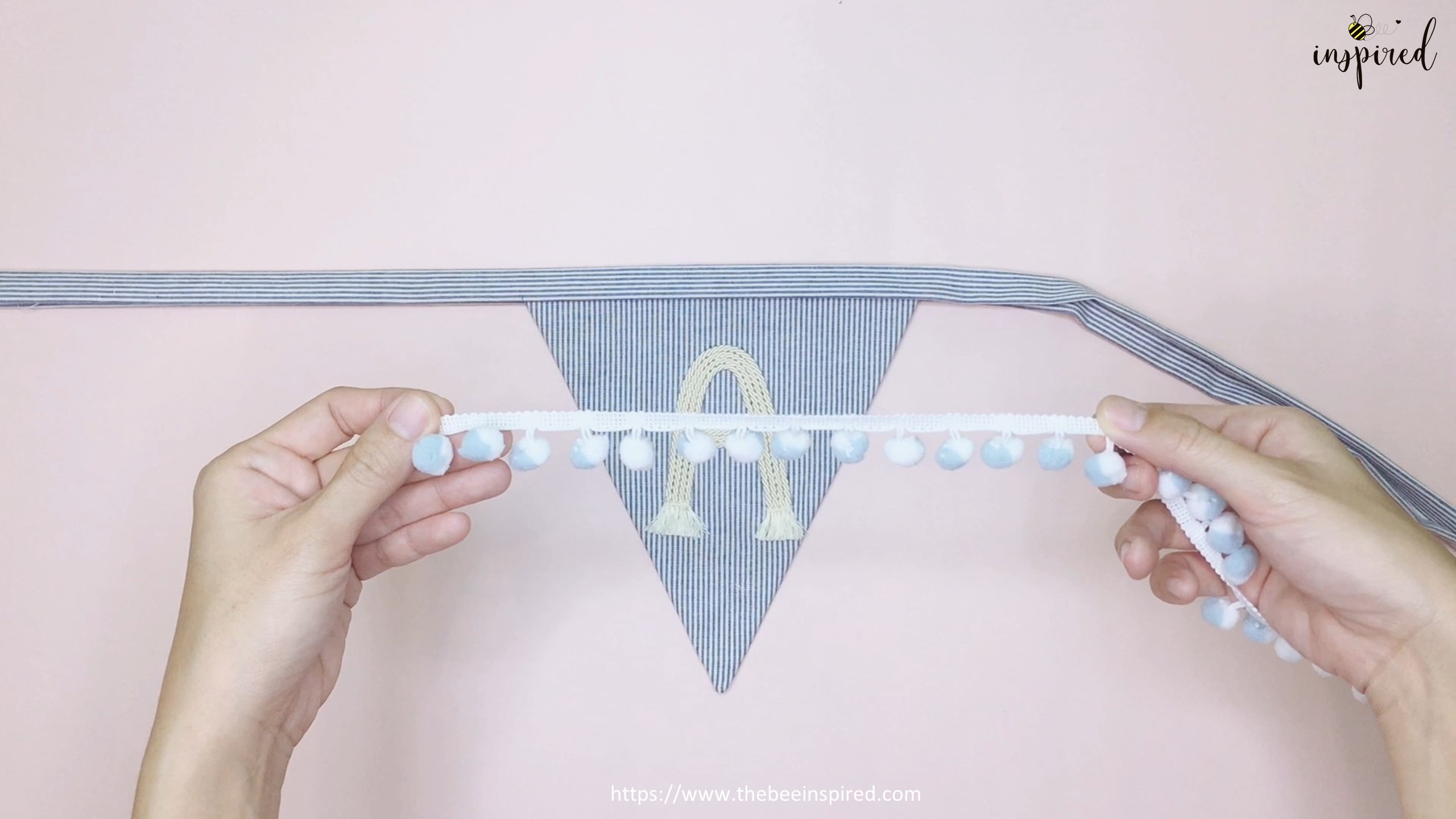 DIY How to Make Name Banner for Room Decor_52