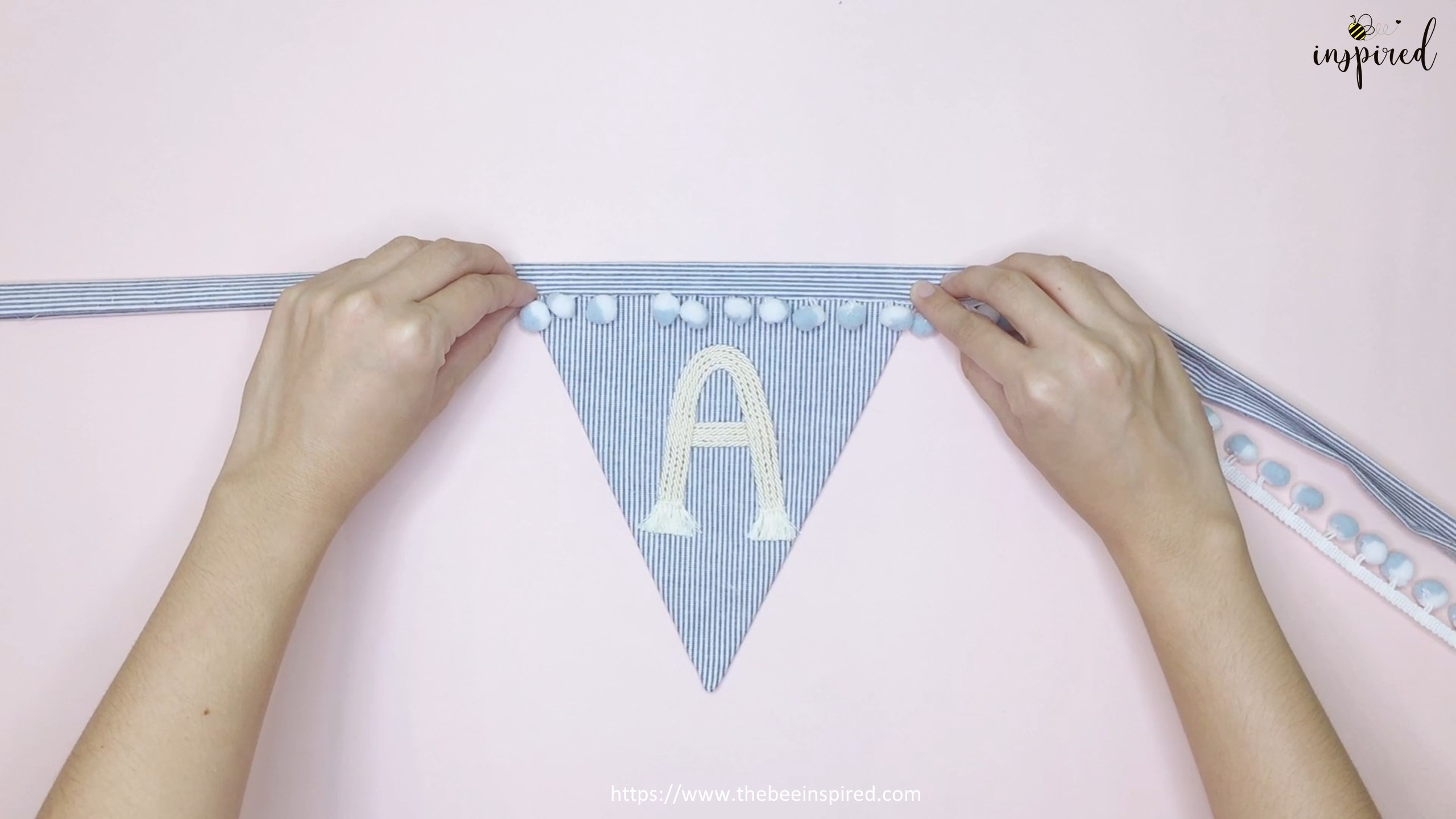DIY How to Make Name Banner for Room Decor_53