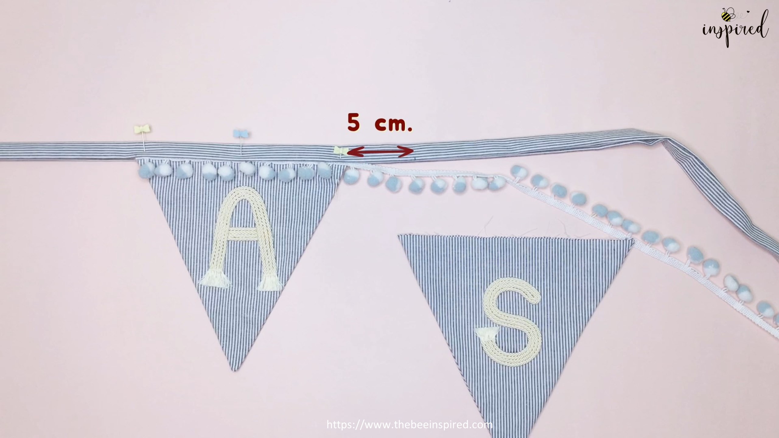 DIY How to Make Name Banner for Room Decor_55