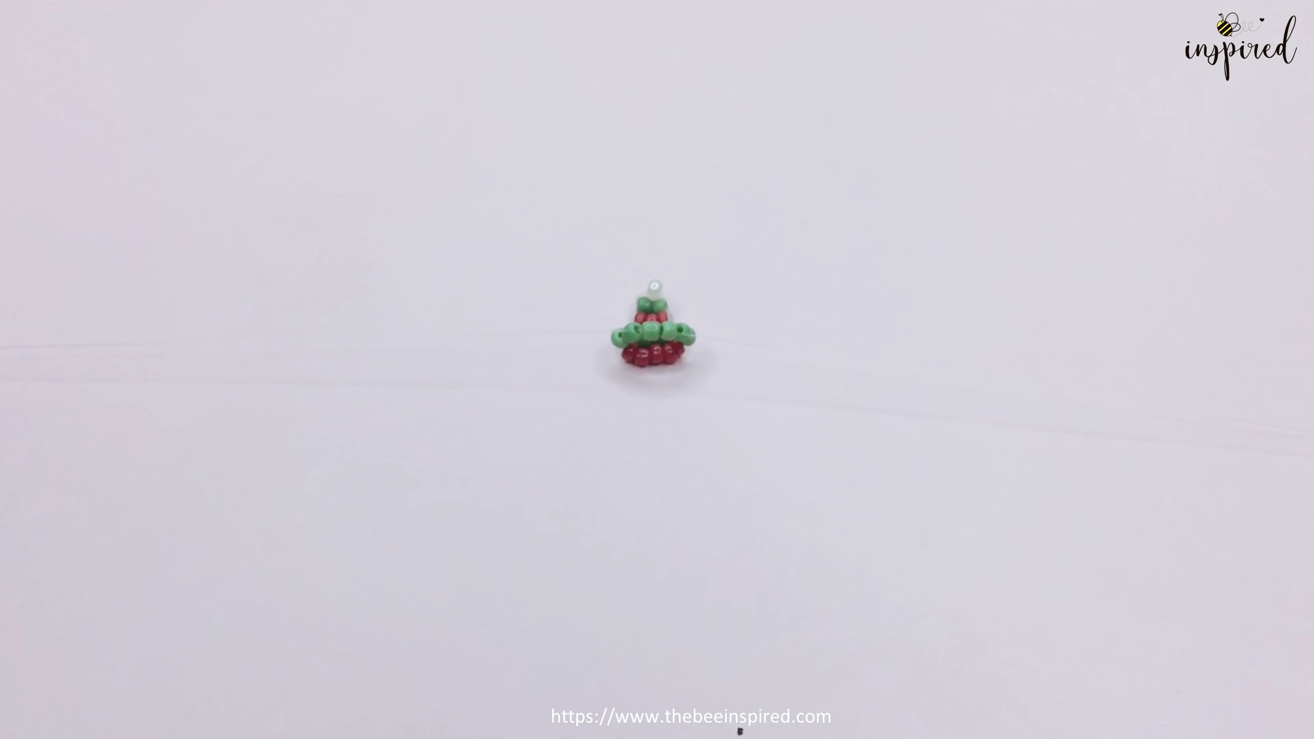 How to Make Christmas Tree Beaded Ring for Christmas_15