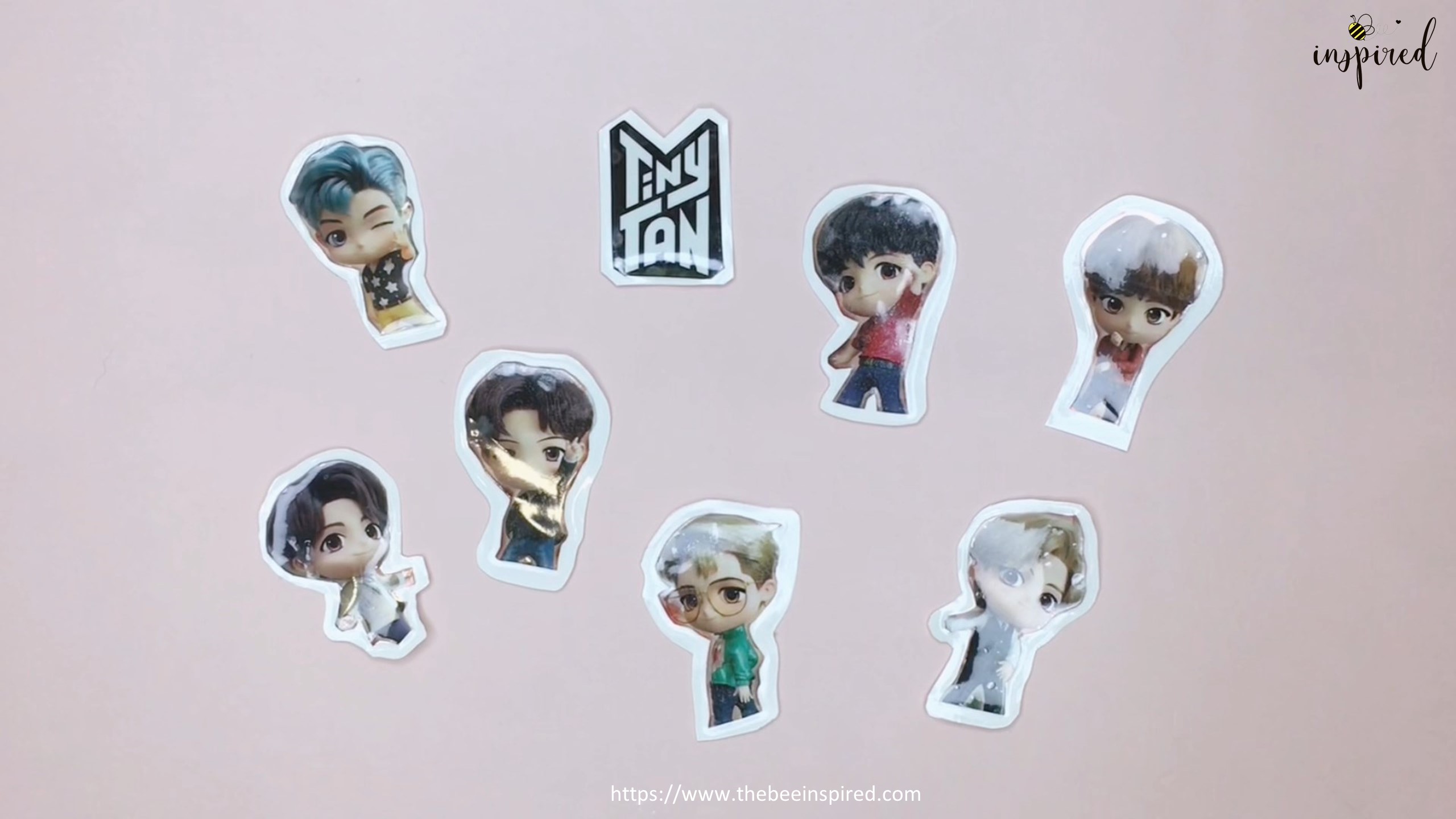 How to Make Downy x Tiny Tan BTS Sticker from Clear Sticker and Clear Packaging Tape_30