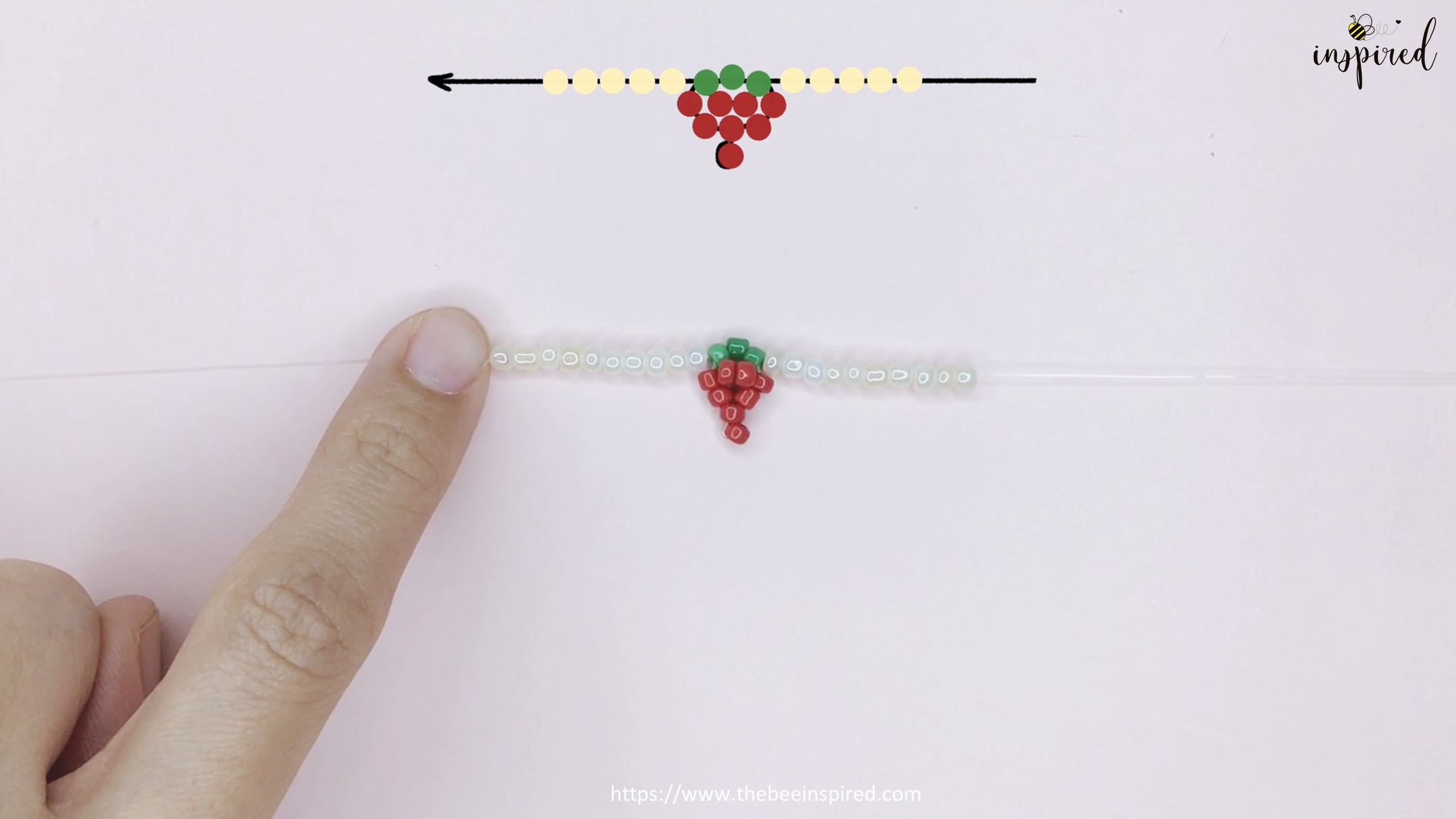 How to Make Strawberry Beaded Ring Type 2_10