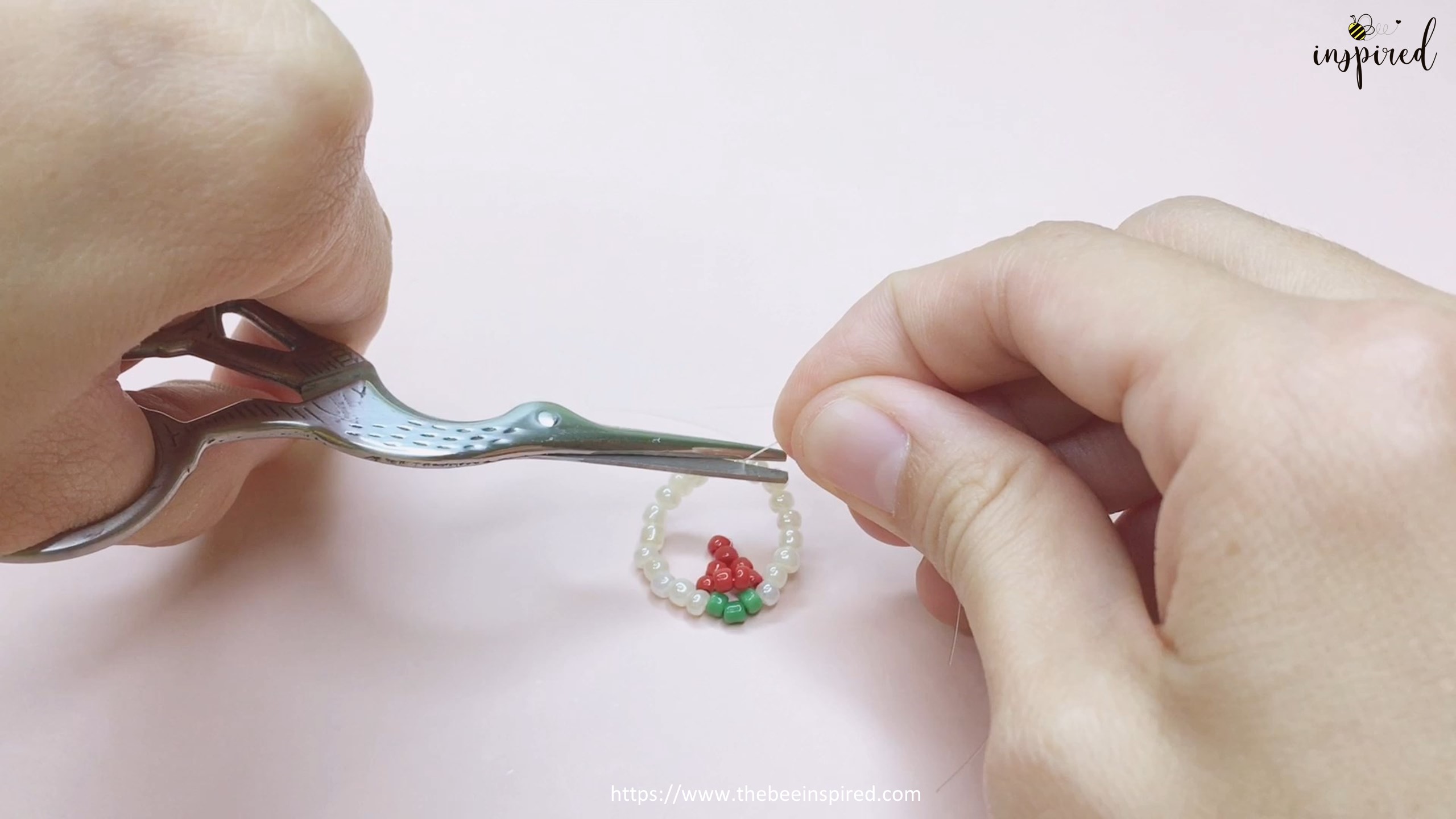 How to Make Strawberry Beaded Ring Type 2_14