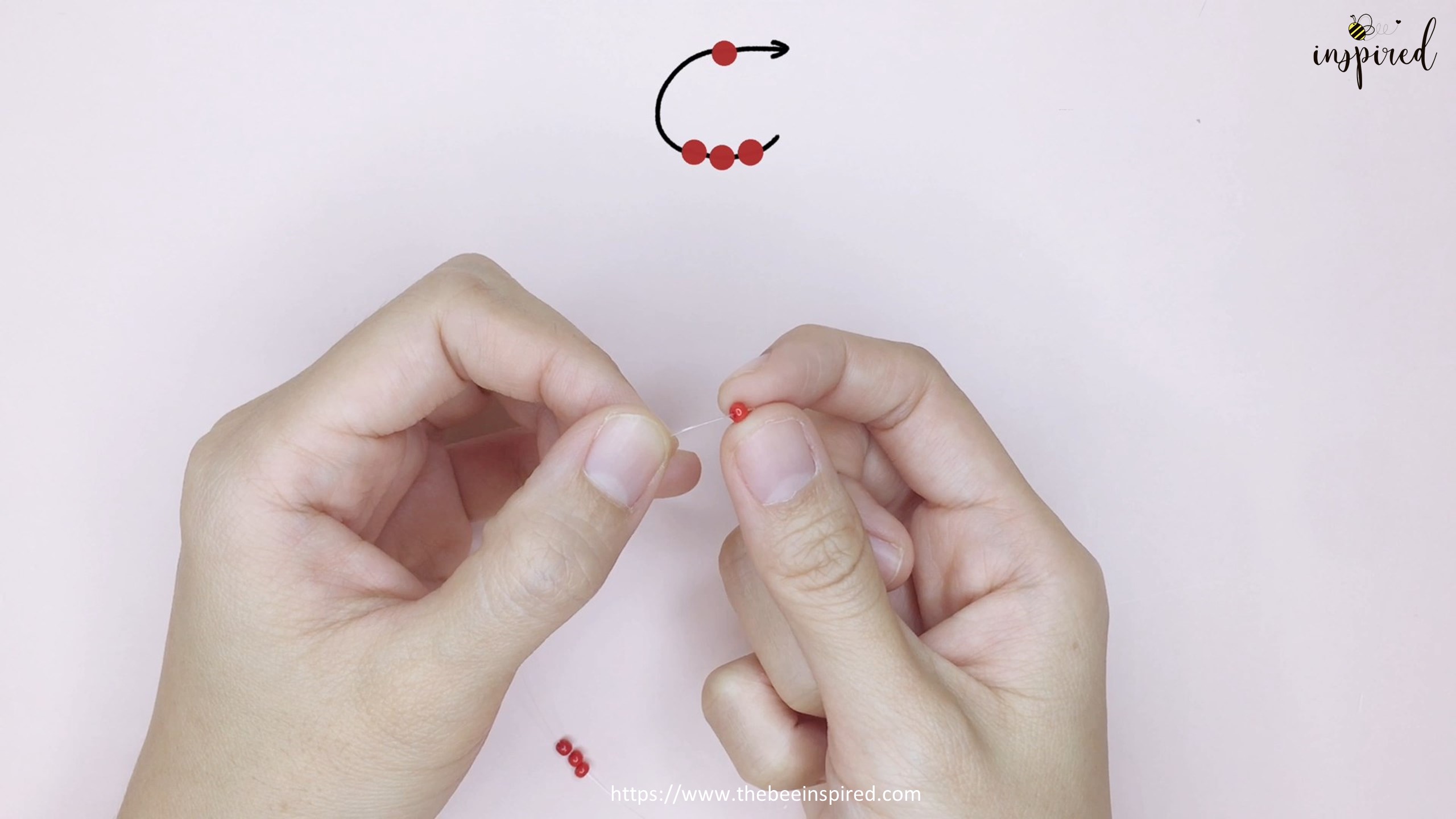 How to Make Strawberry Beaded Ring_1