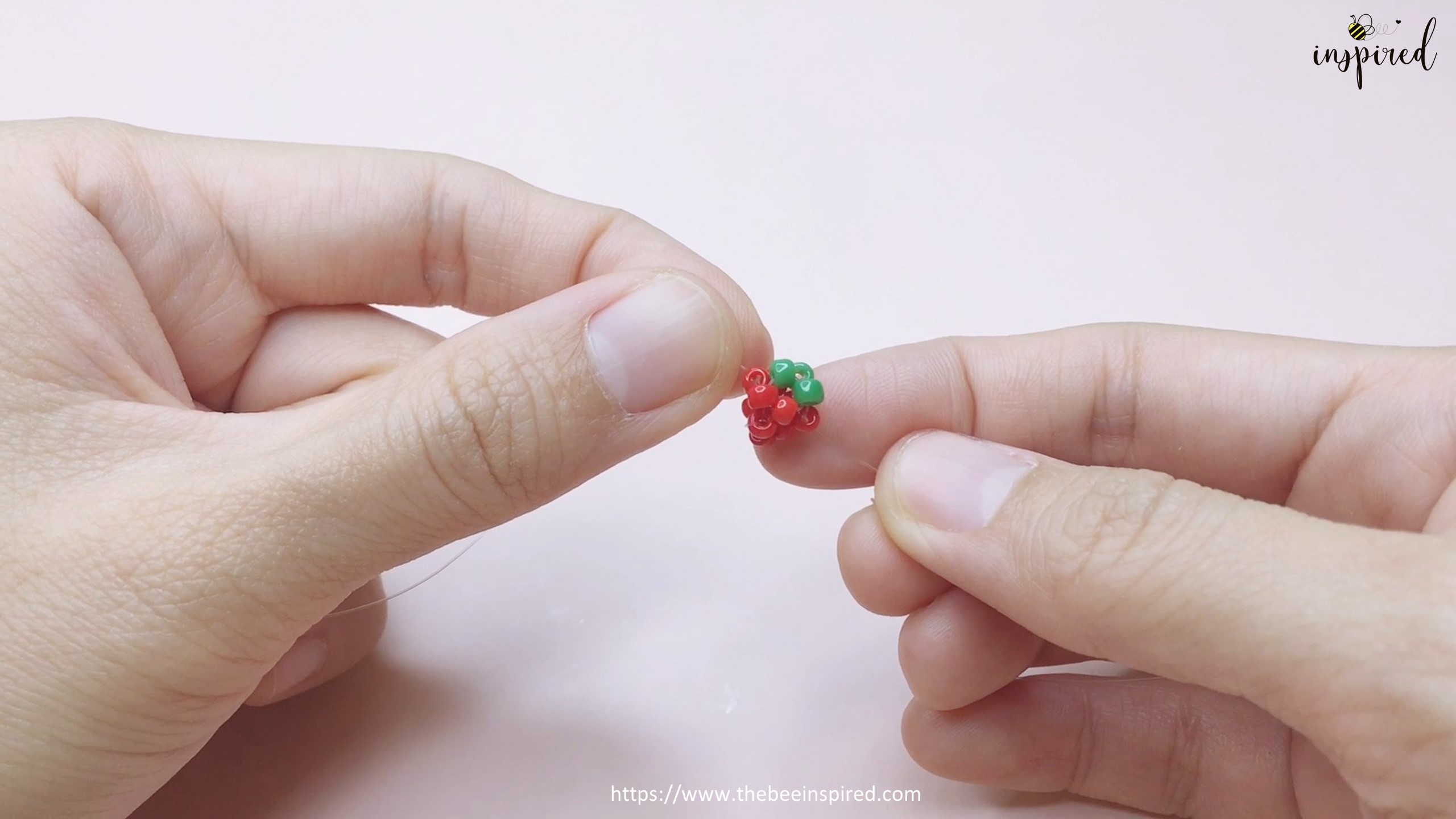 How to Make Strawberry Beaded Ring_23