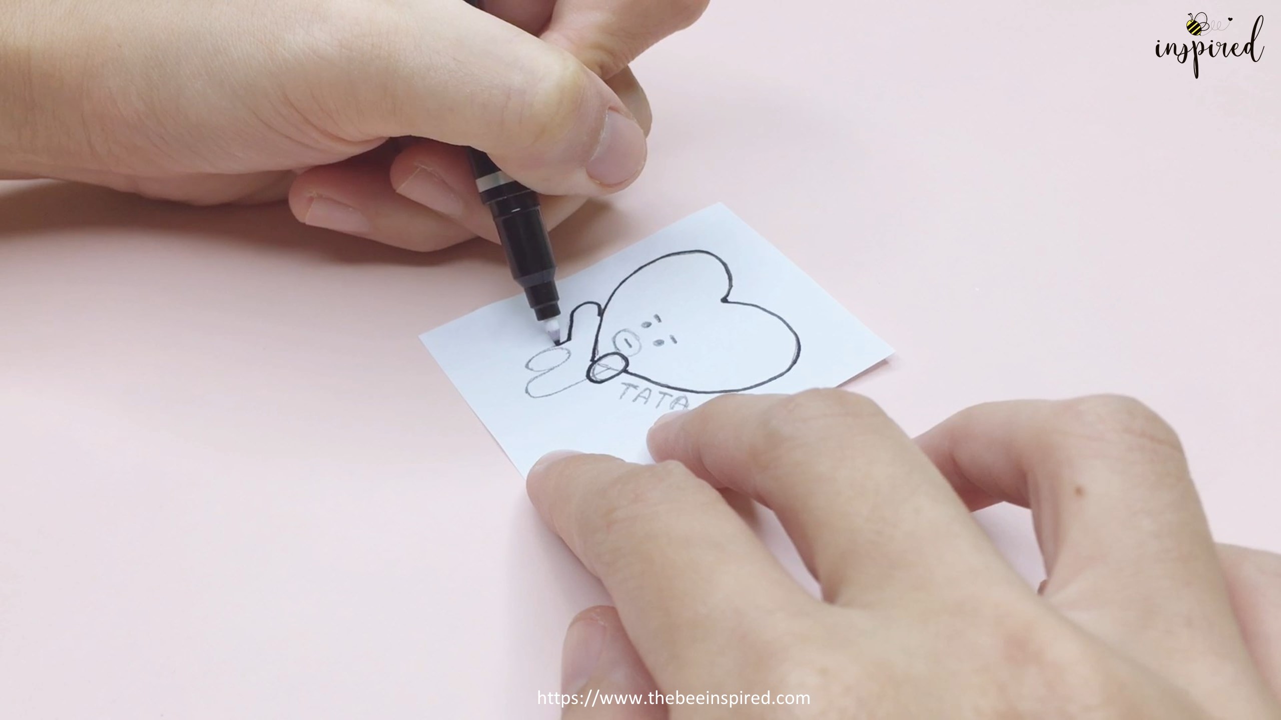 How to Make BTS Sticker from My Drawing without Sticker Paper_4