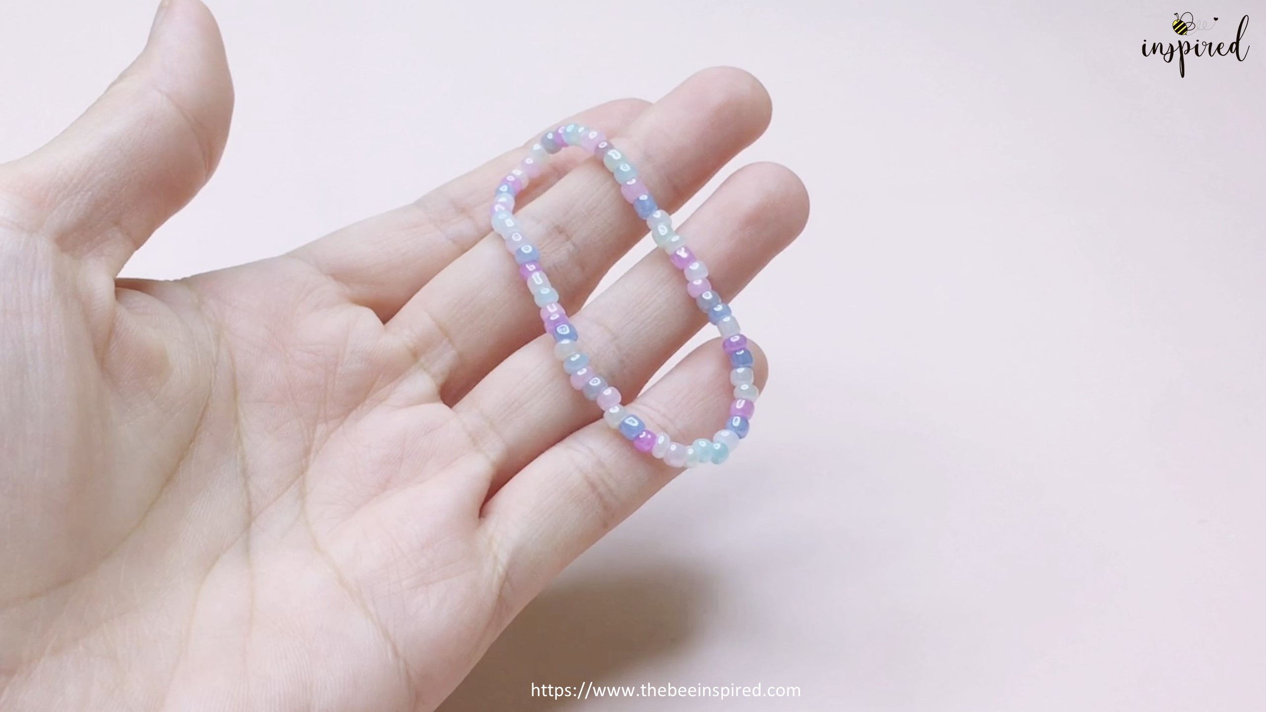 How to Make Pastel Beaded Bracelet Jewelry_10