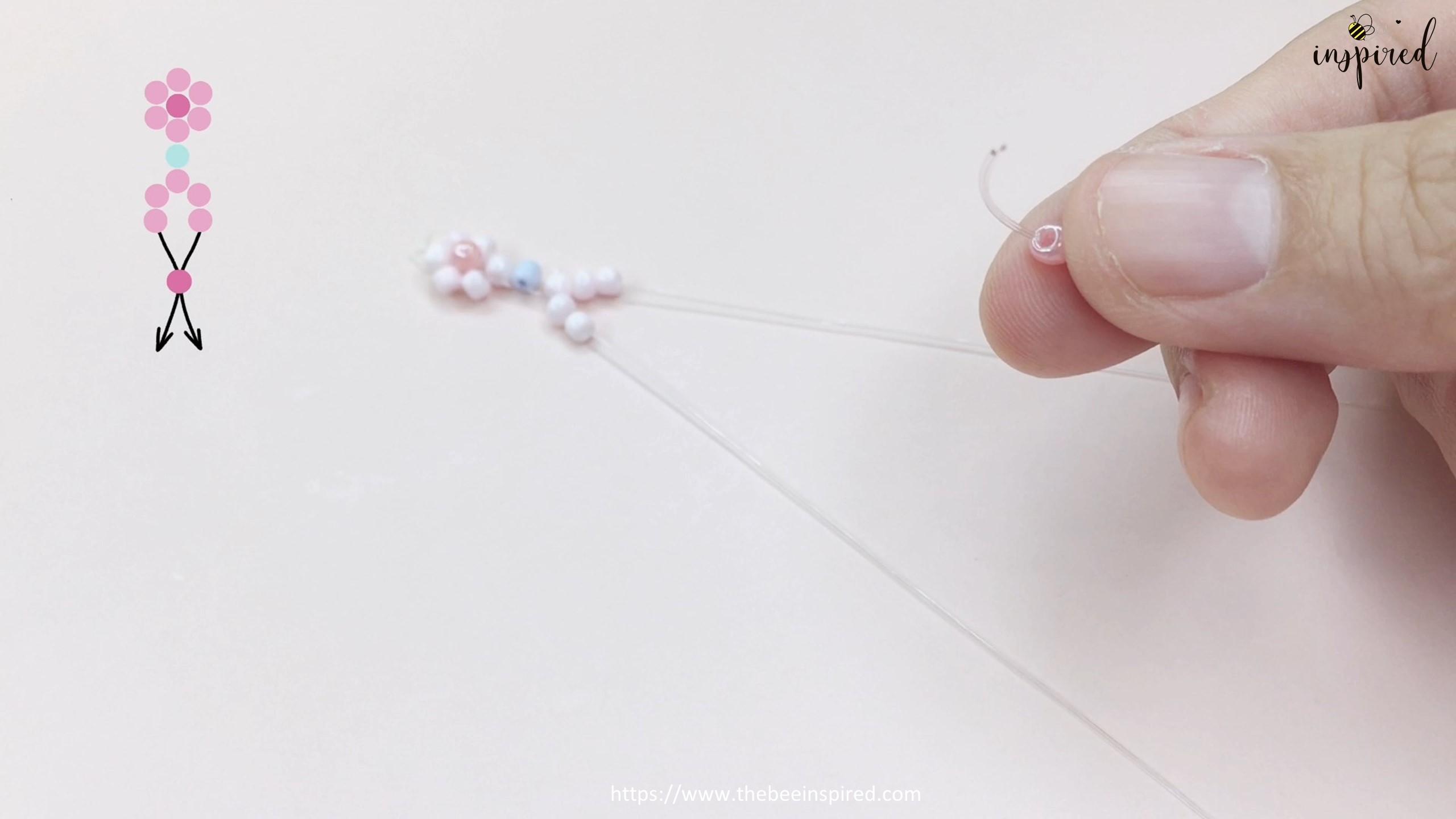How to Make Daisy Flower Beaded Bracelet Jewelry_16