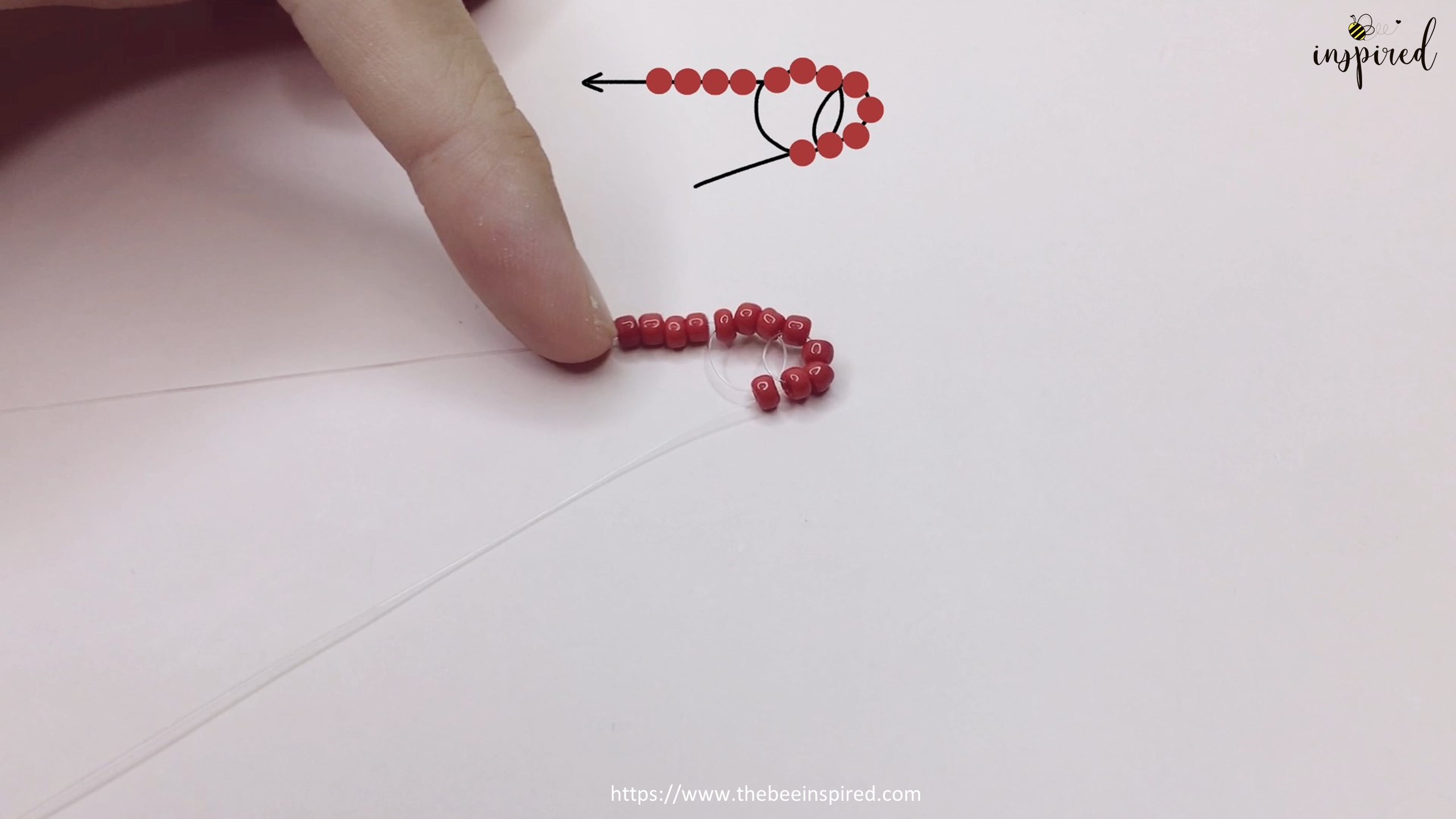 How to Make Heart Beaded Ring_14