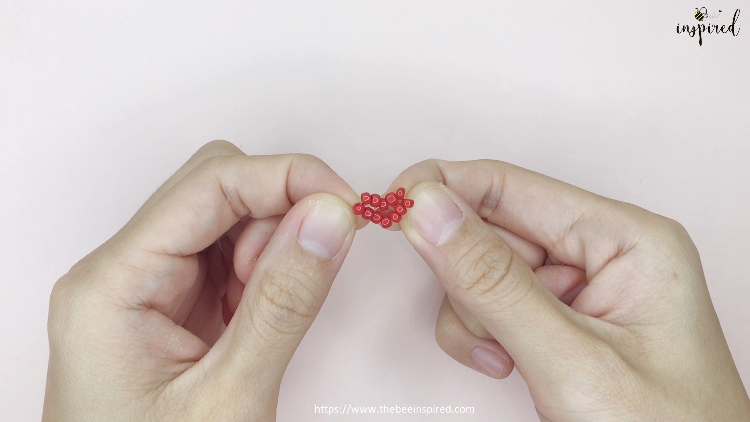 How to Make Heart Beaded Ring_16