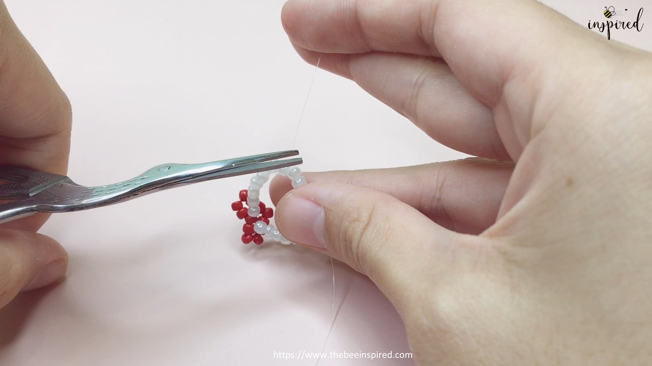 How to Make Heart Beaded Ring_20