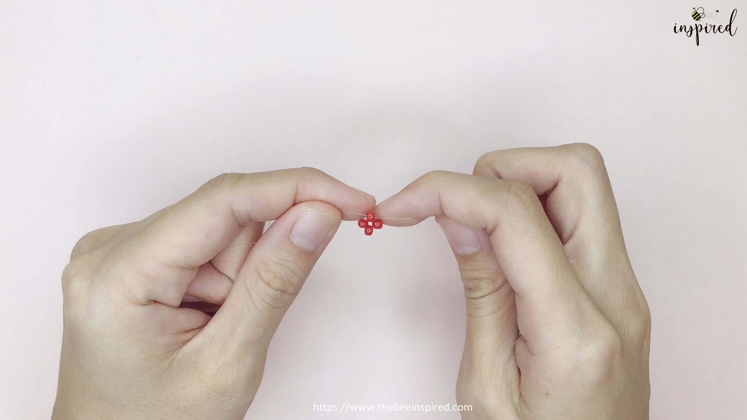 How to Make Heart Beaded Ring_3