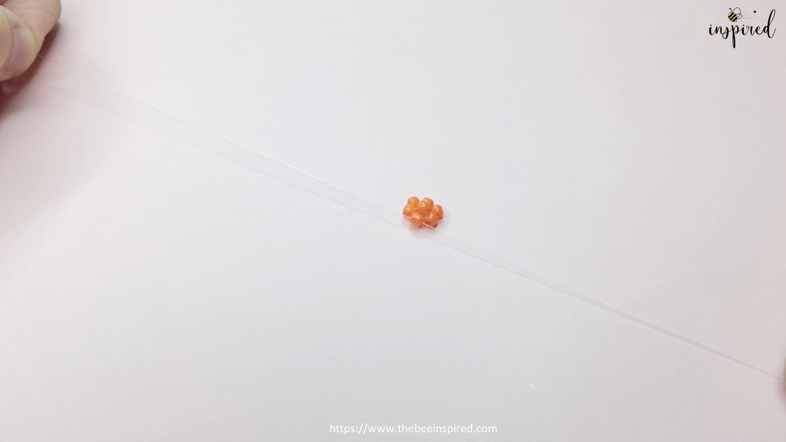 How to Make Orange Beaded Ring_8